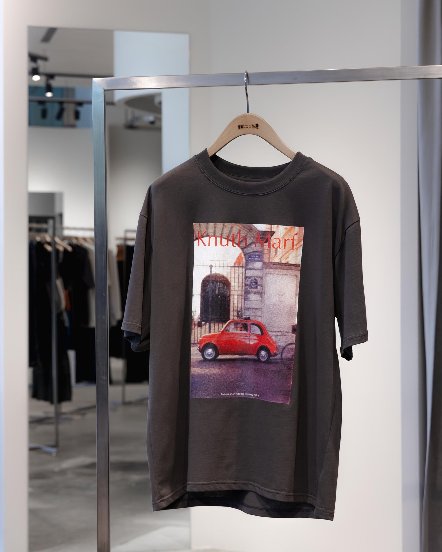 vintage print T shirt(unisex)