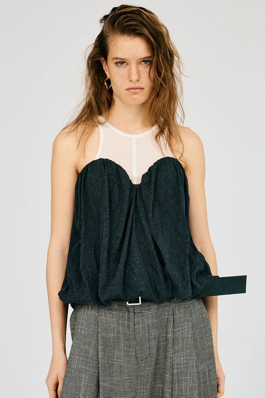 layered bustier top