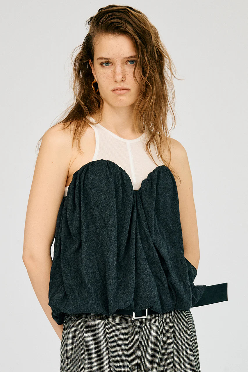 layered bustier top