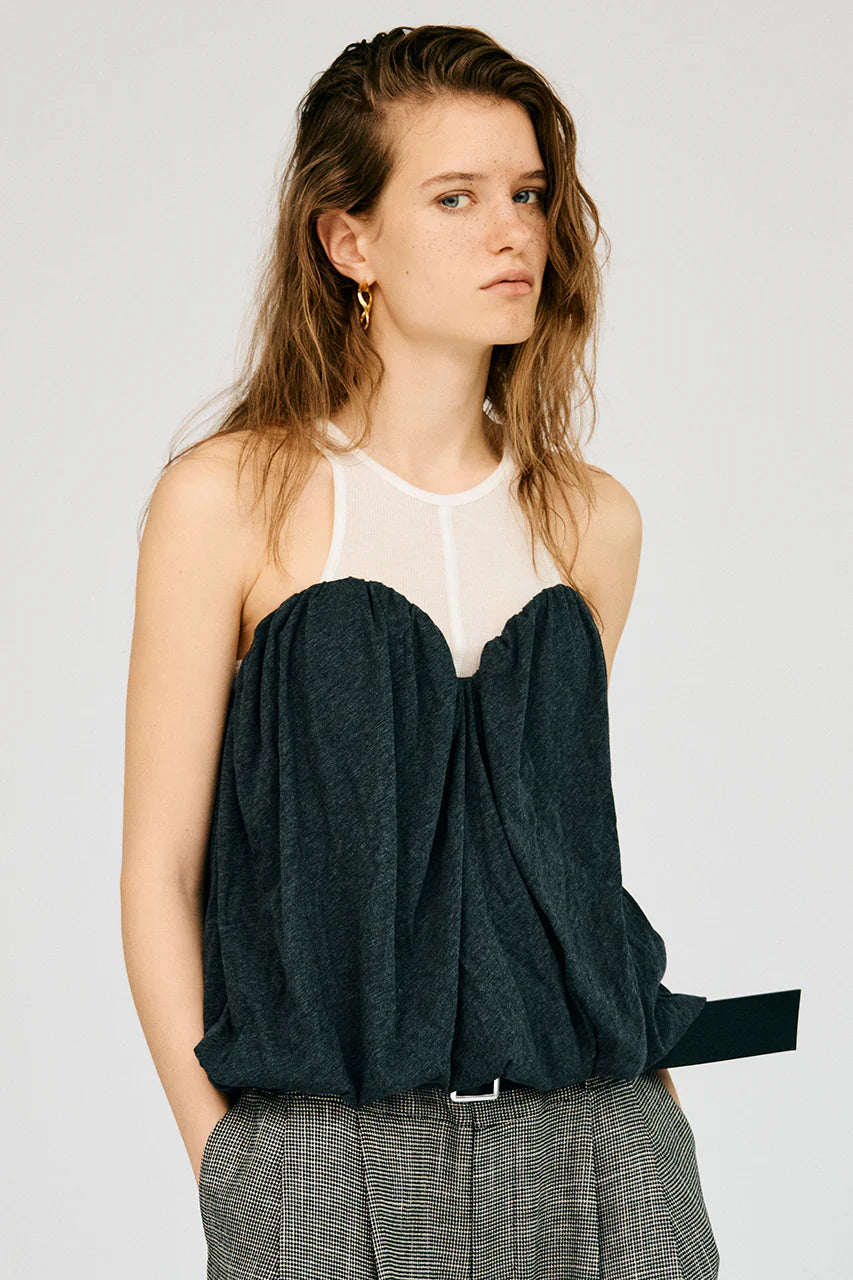 layered bustier top