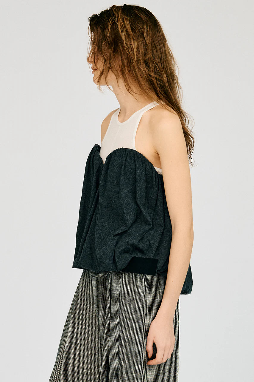 layered bustier top