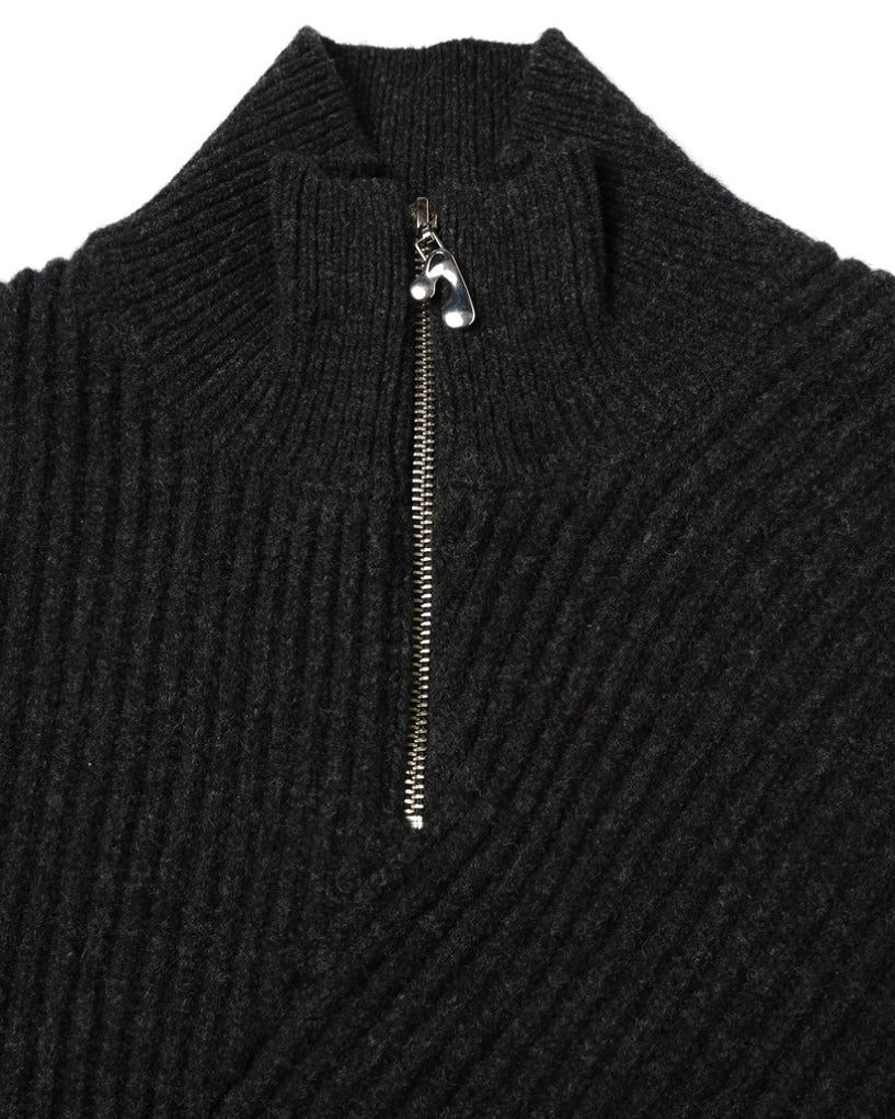 half zip knit
