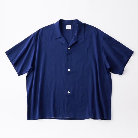 super high gauge natural washer jersey double front half sleeve shirt