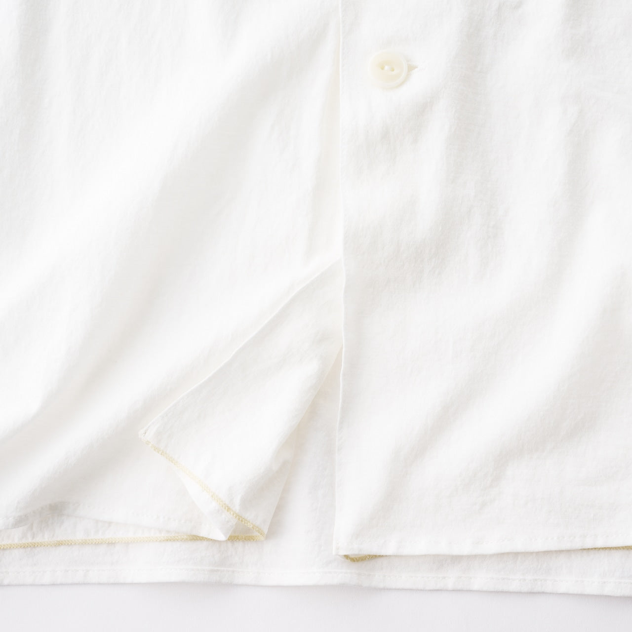 super high gauge natural washer jersey double front half sleeve shirt