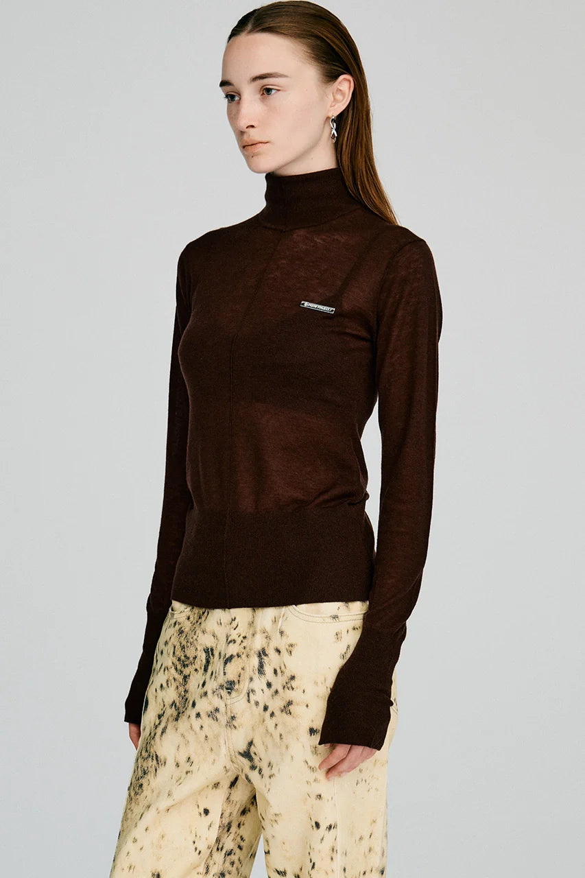 suivi wool turtleneck top