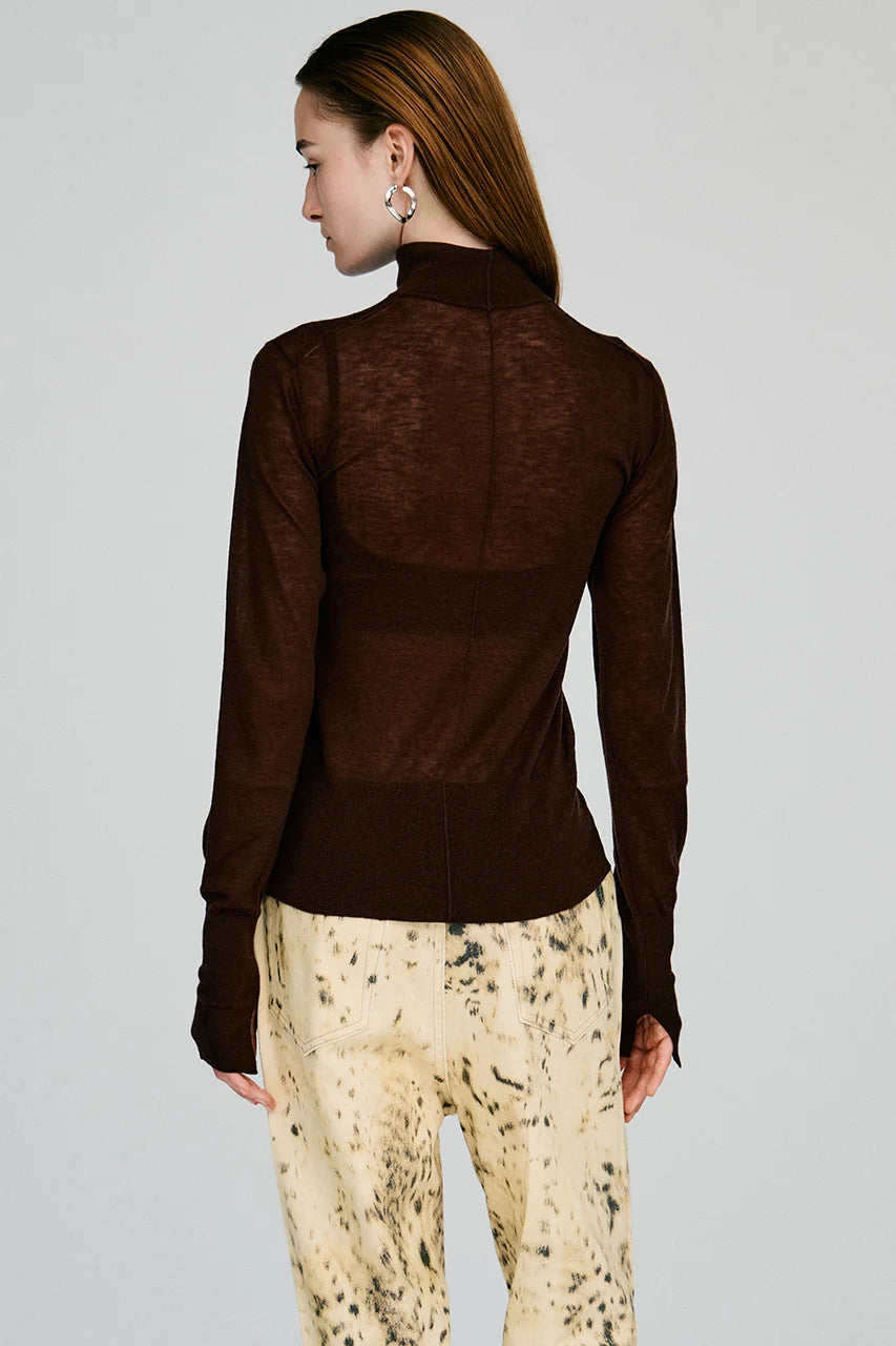 suivi wool turtleneck top