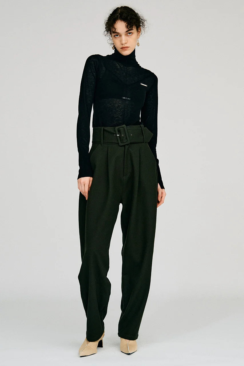 suivi wool turtleneck top