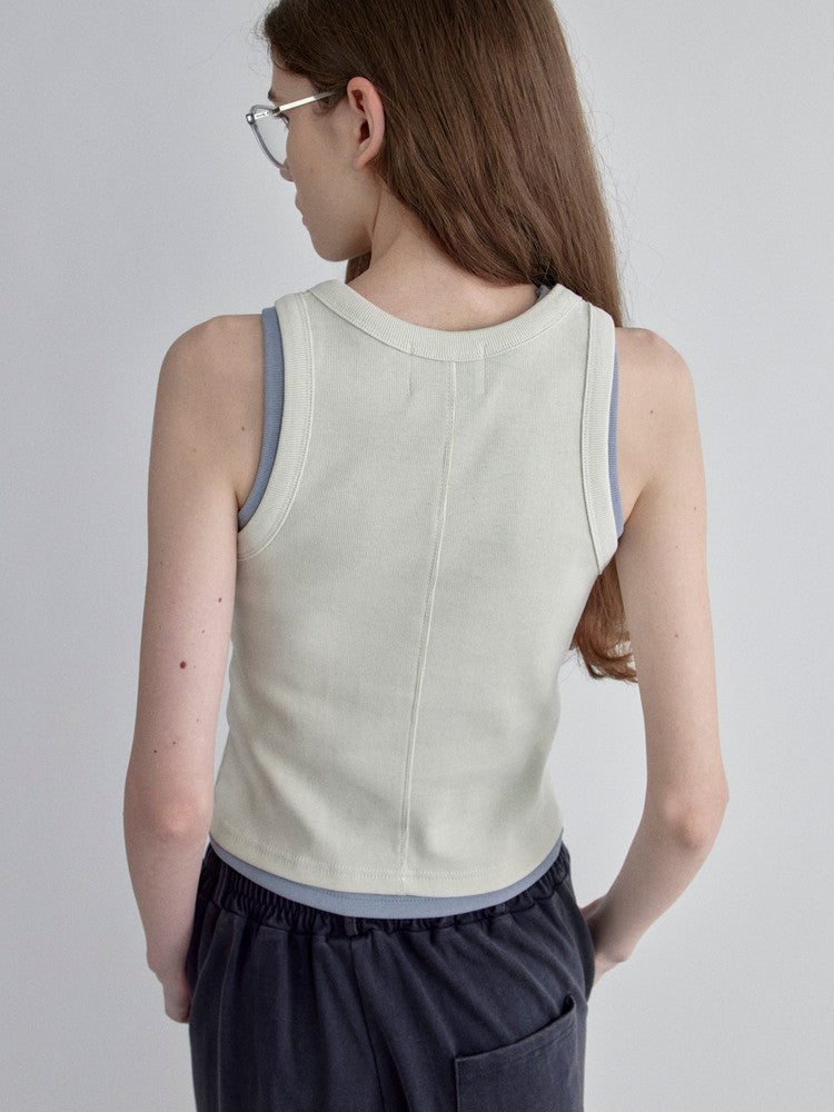 back accent custom tank top