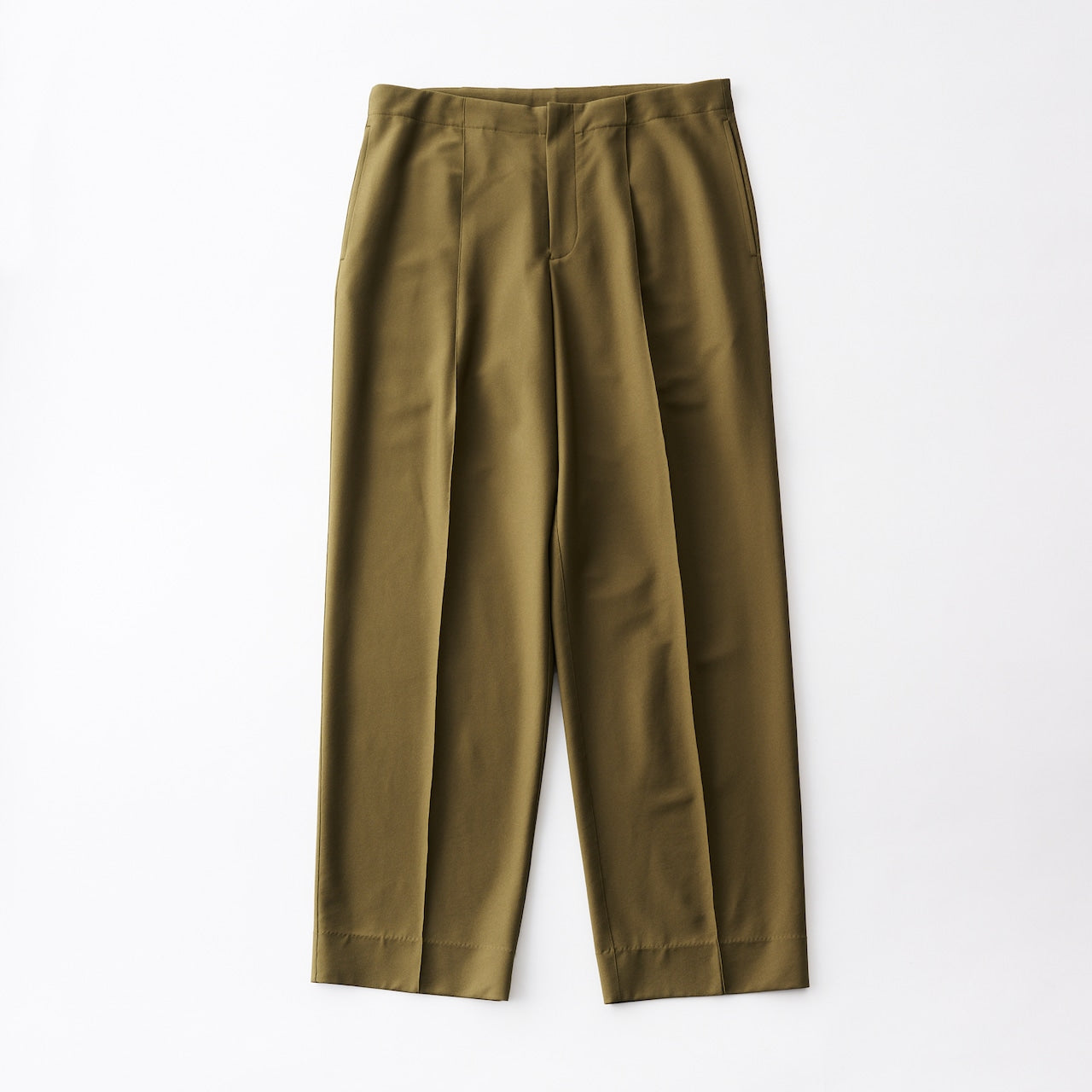 cupro twill balancircular® tuck tailored pants