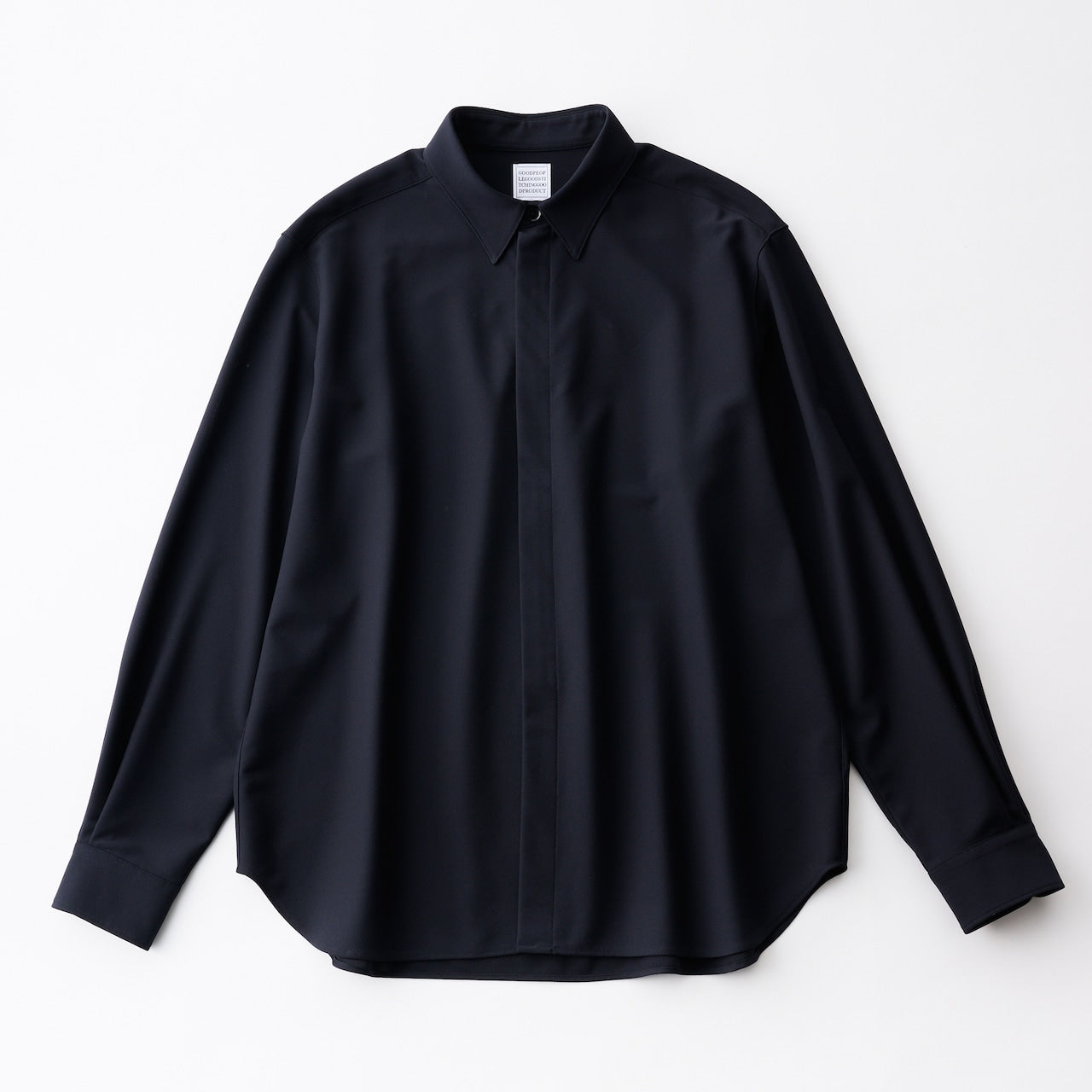 cupro twill balancircular® fly front zip shirt jacket