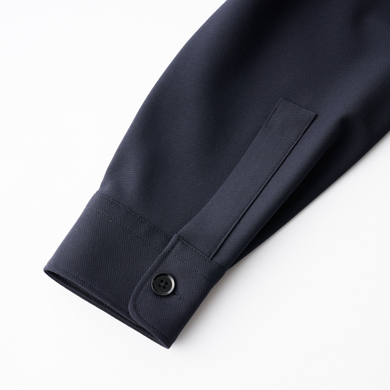 cupro twill balancircular® fly front zip shirt jacket