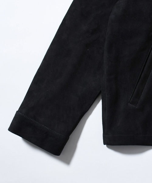 leather blouson jacket