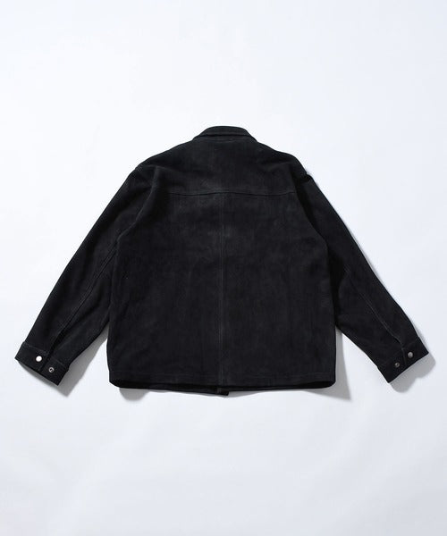 leather blouson jacket