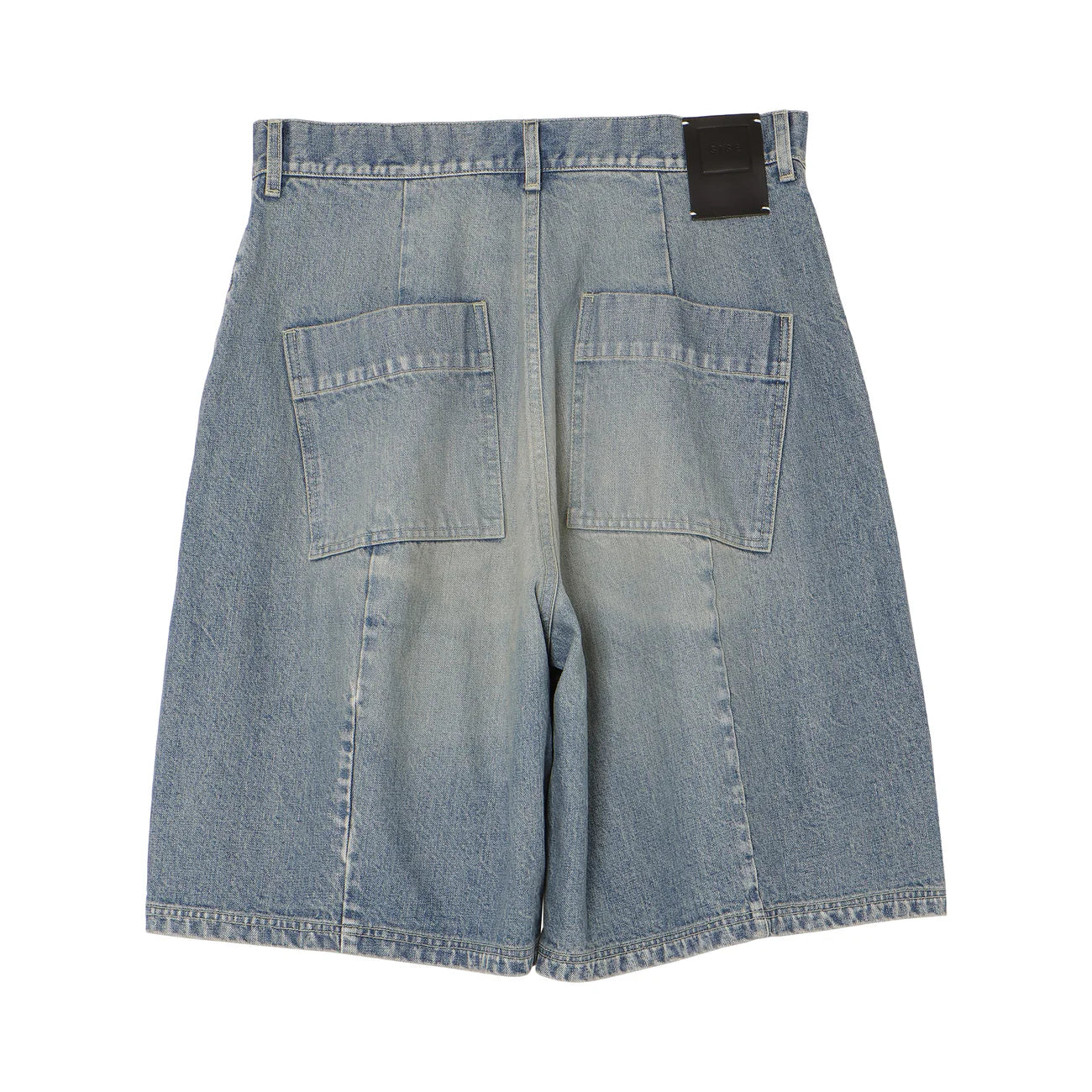 denim barrel harf pants