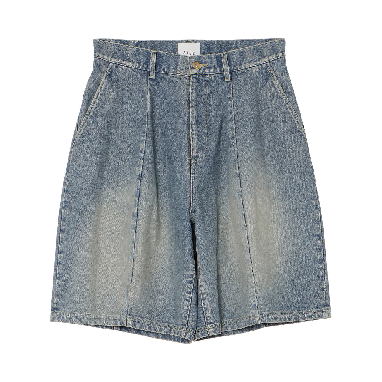 denim barrel harf pants
