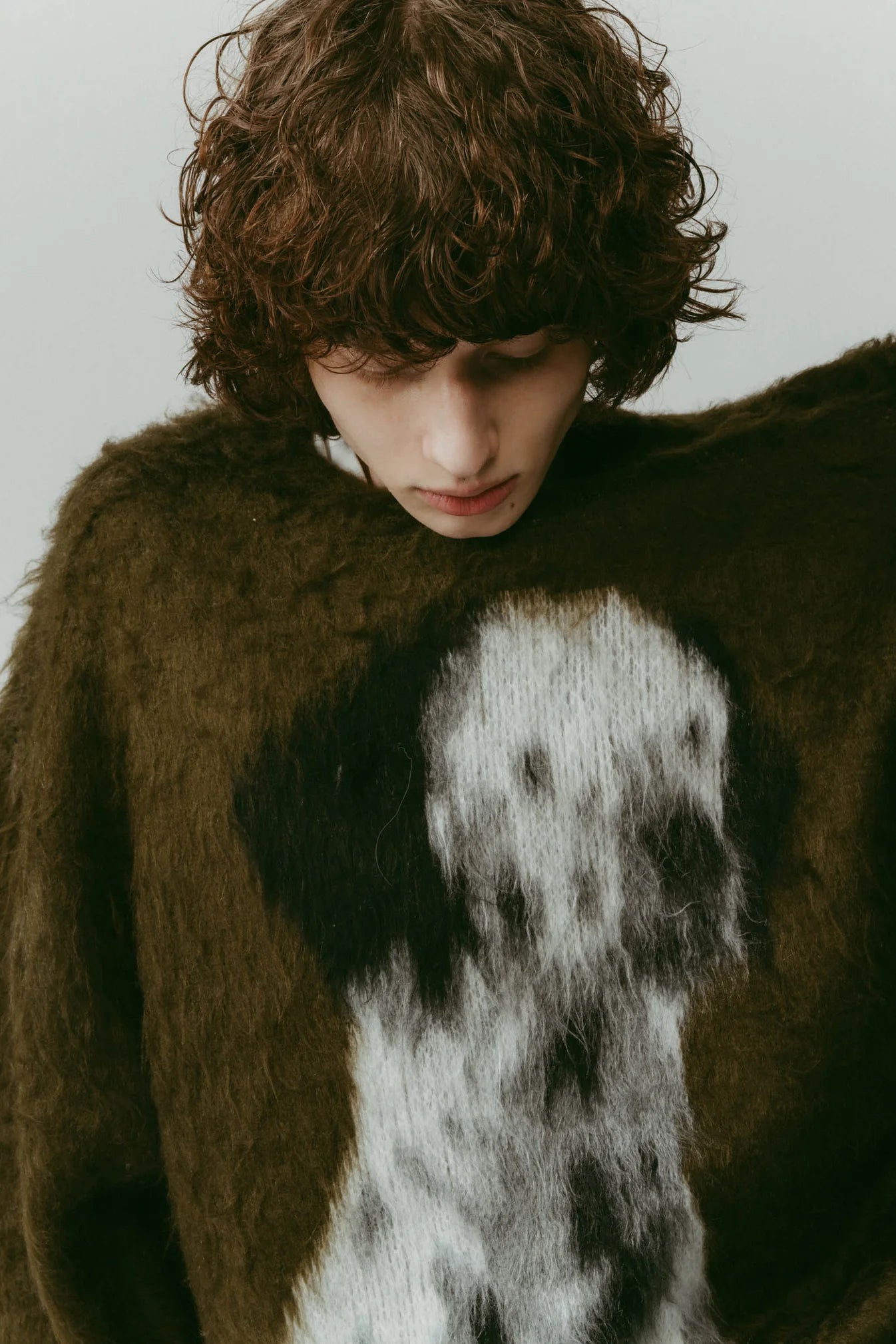 dalmatian shaggy knit(unisex)