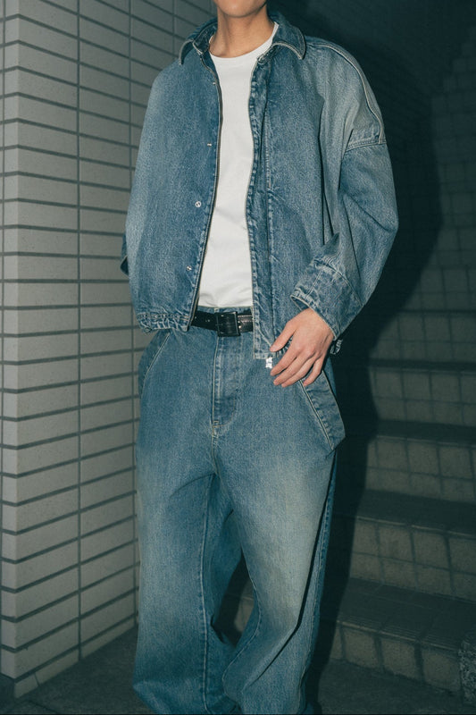 sise denim blouson