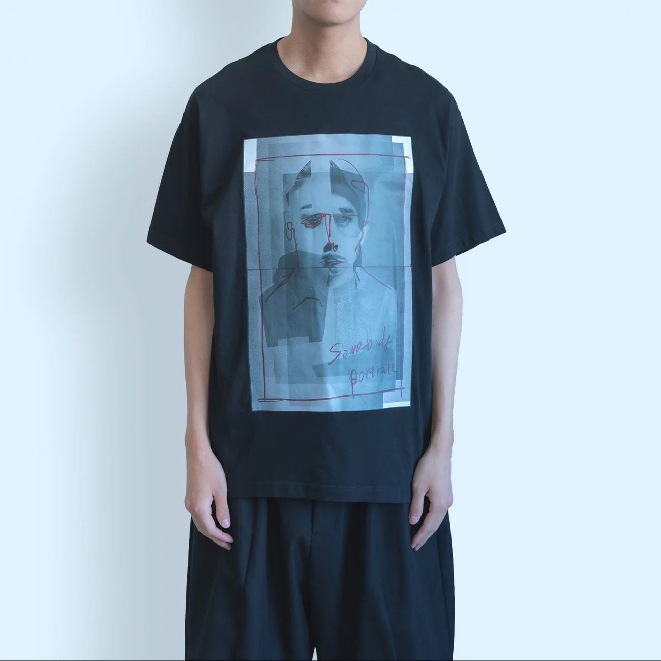 somebody's portrait t-shirt