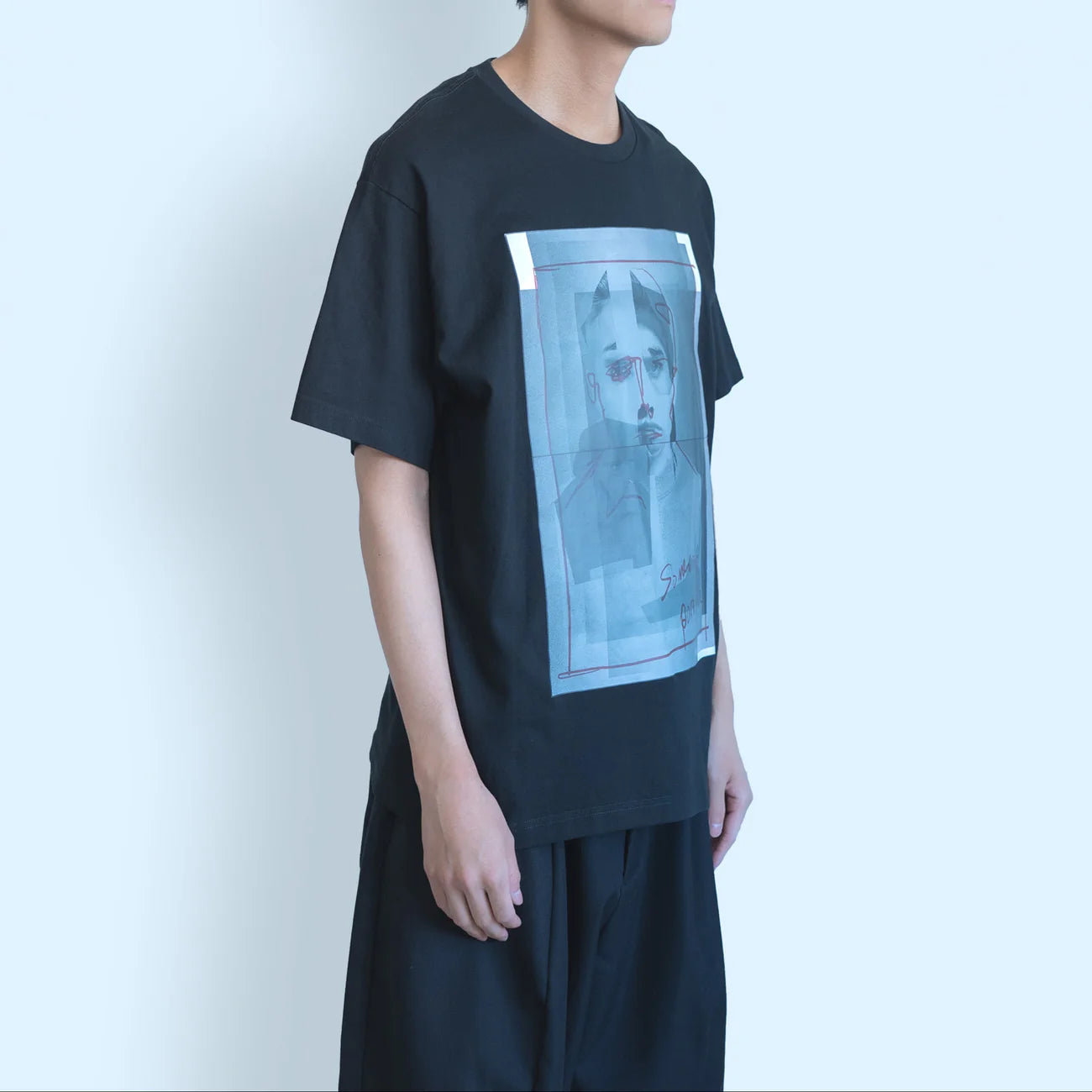somebody's portrait t-shirt