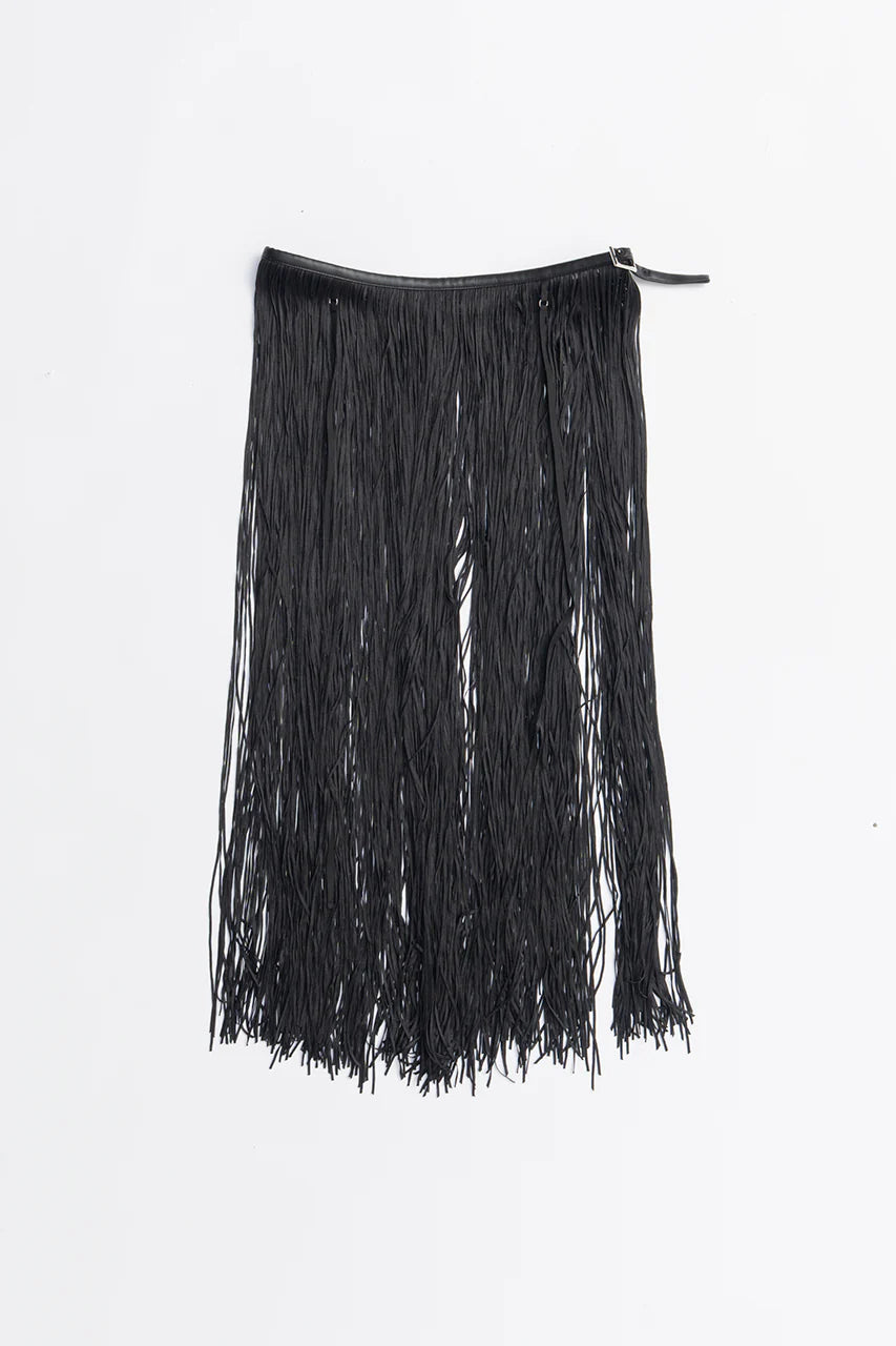 fringe belt skirt