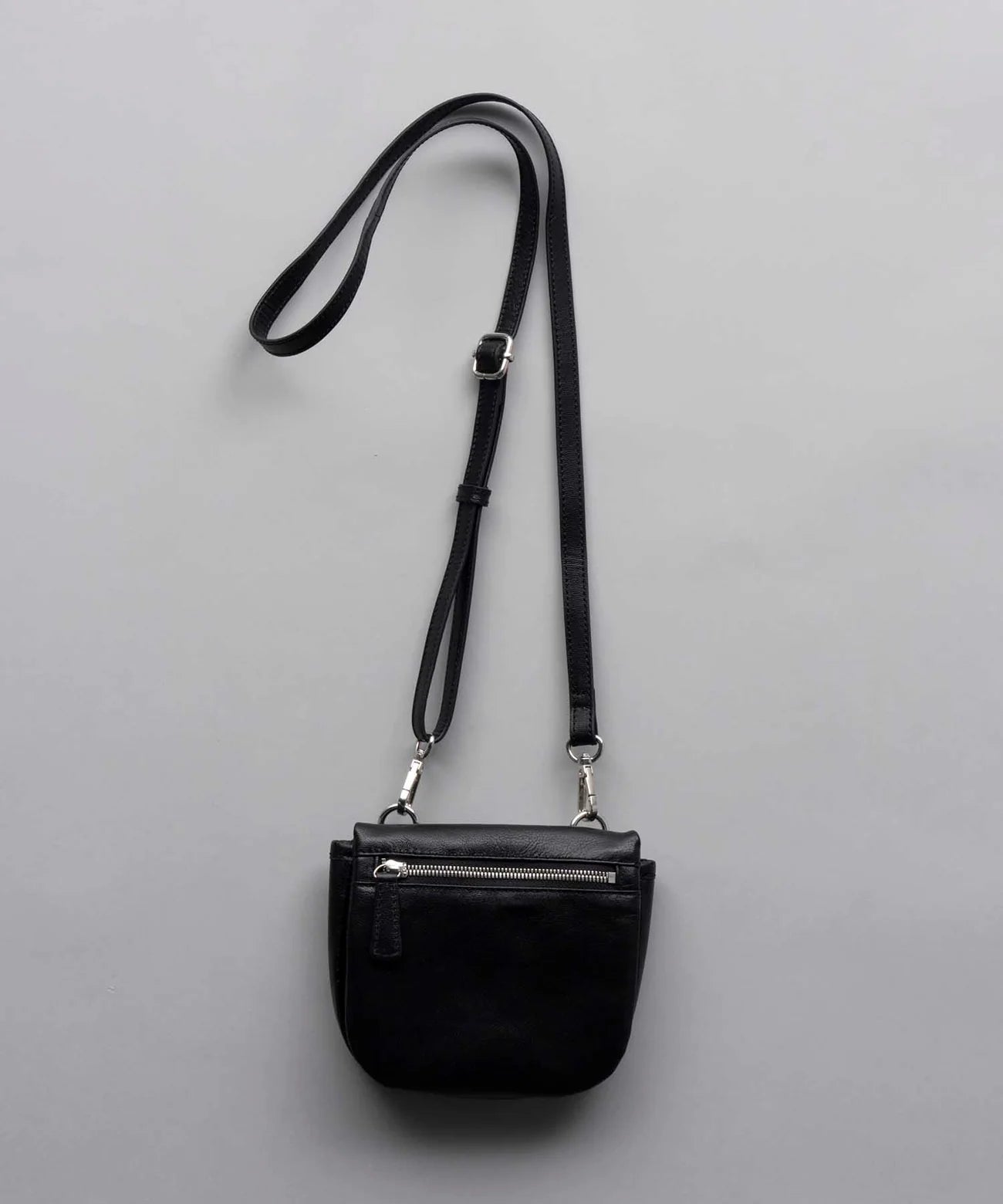 goat leather flap mini shoulder bag