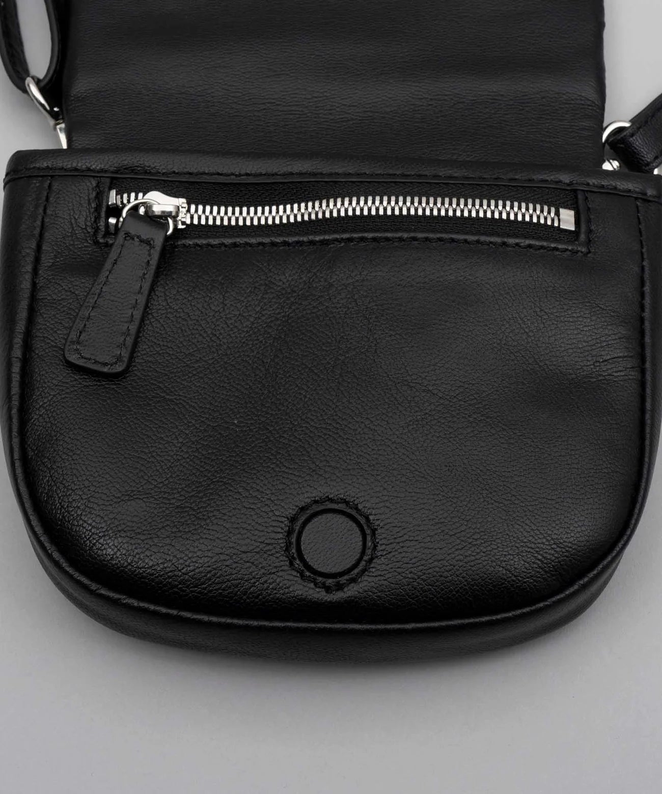 goat leather flap mini shoulder bag