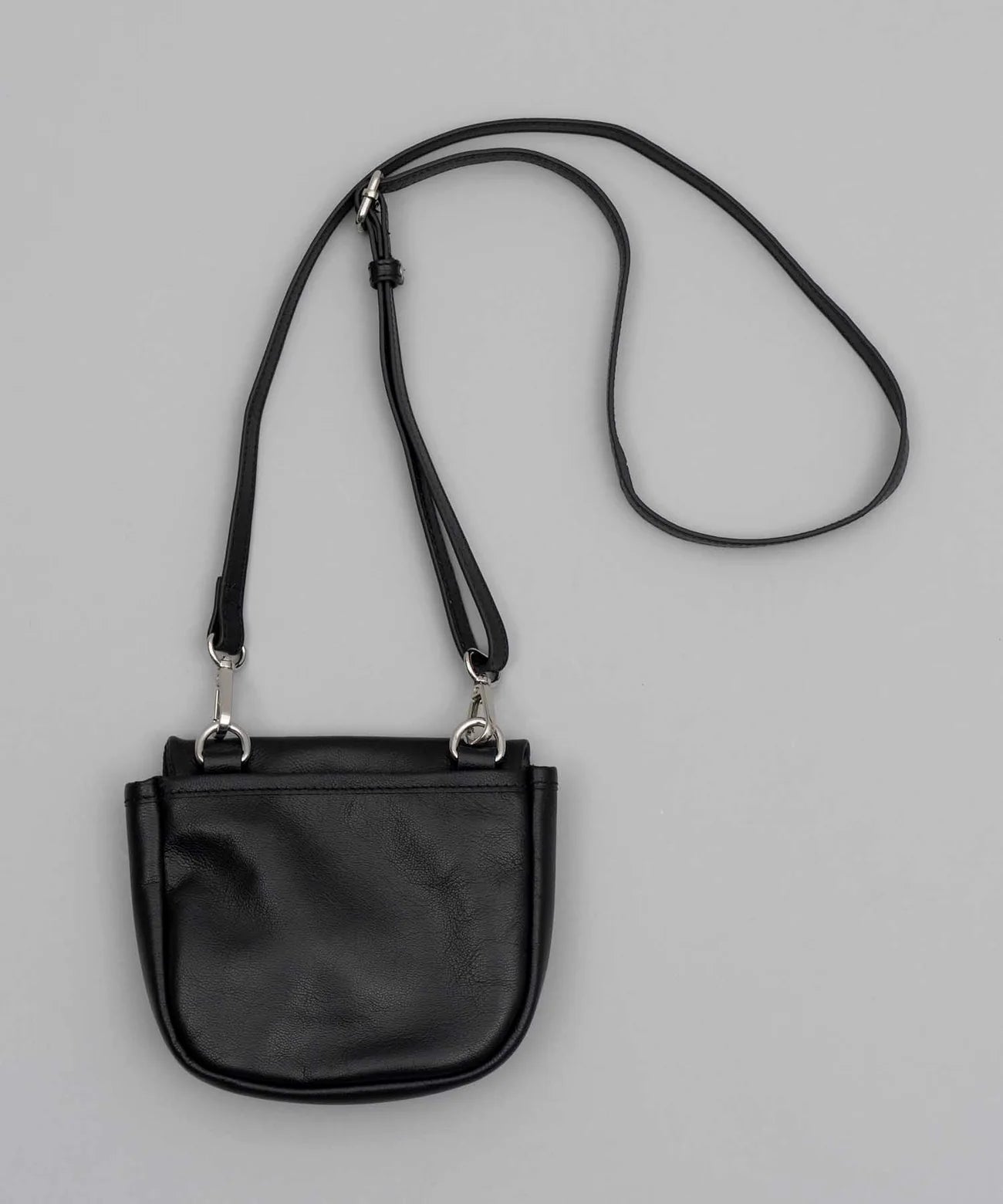 goat leather flap mini shoulder bag