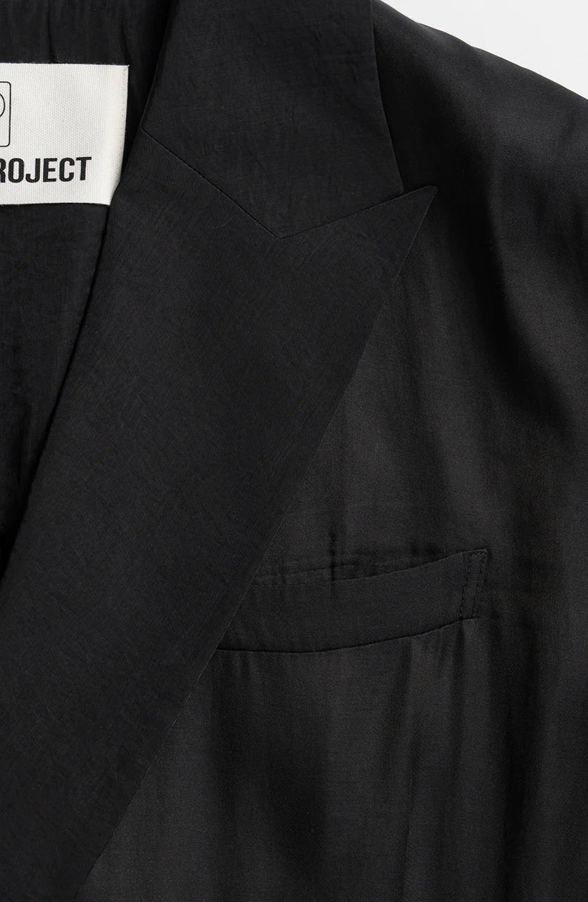 silk blend sheer jacket