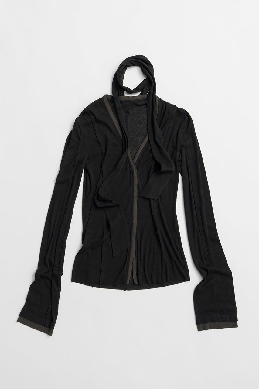 outseam jersey cardigan