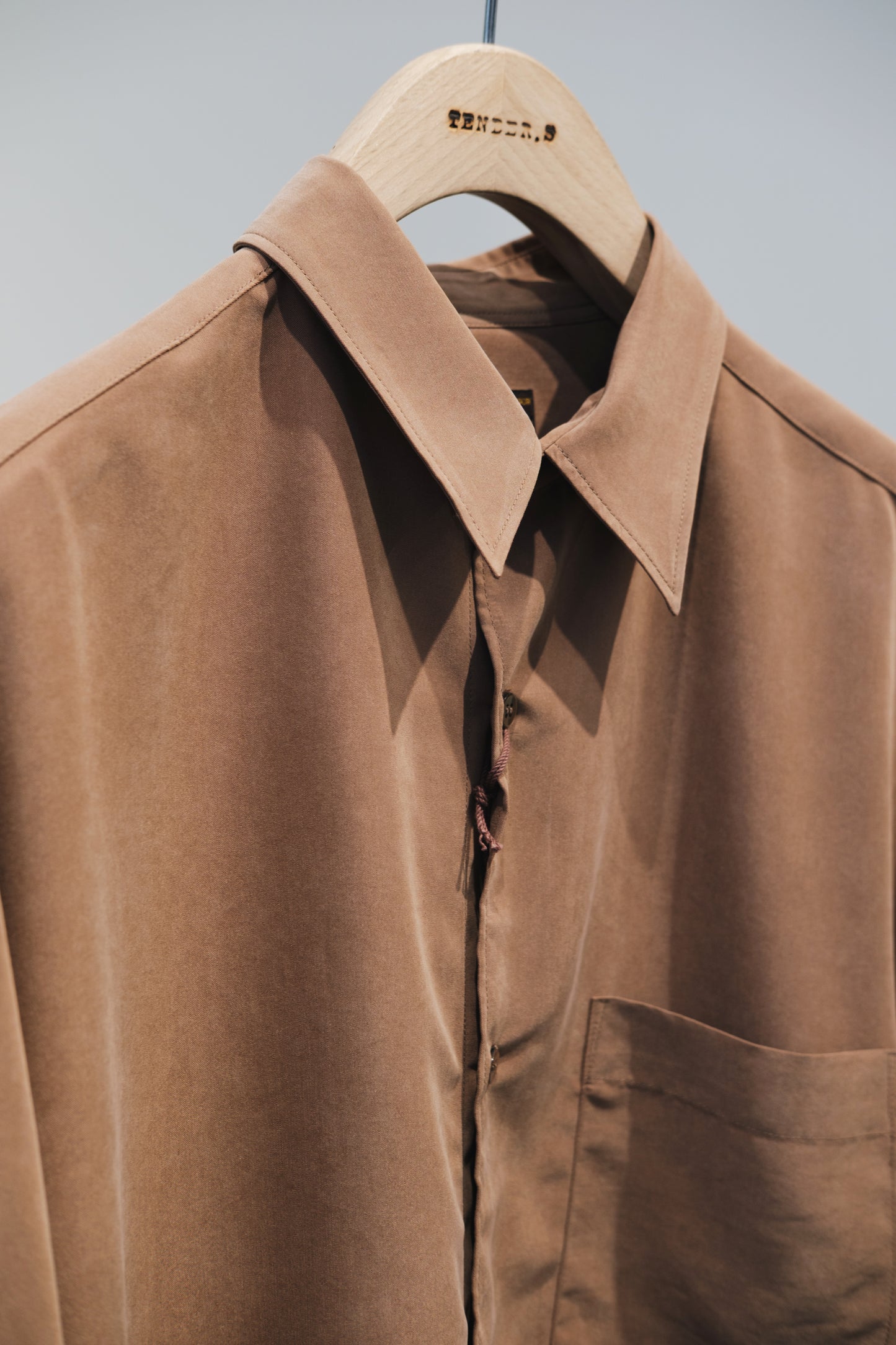 t/r powder cloth / short/s regular collar shirt