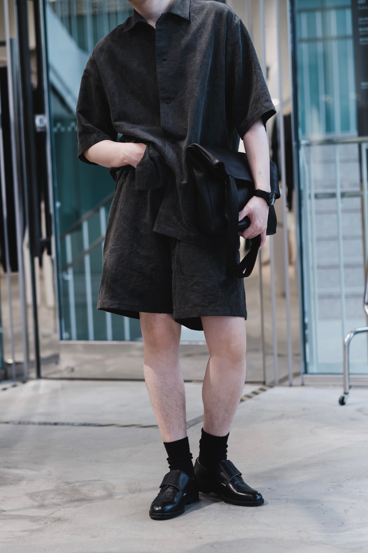 vintage c/l weather / drawstring shorts