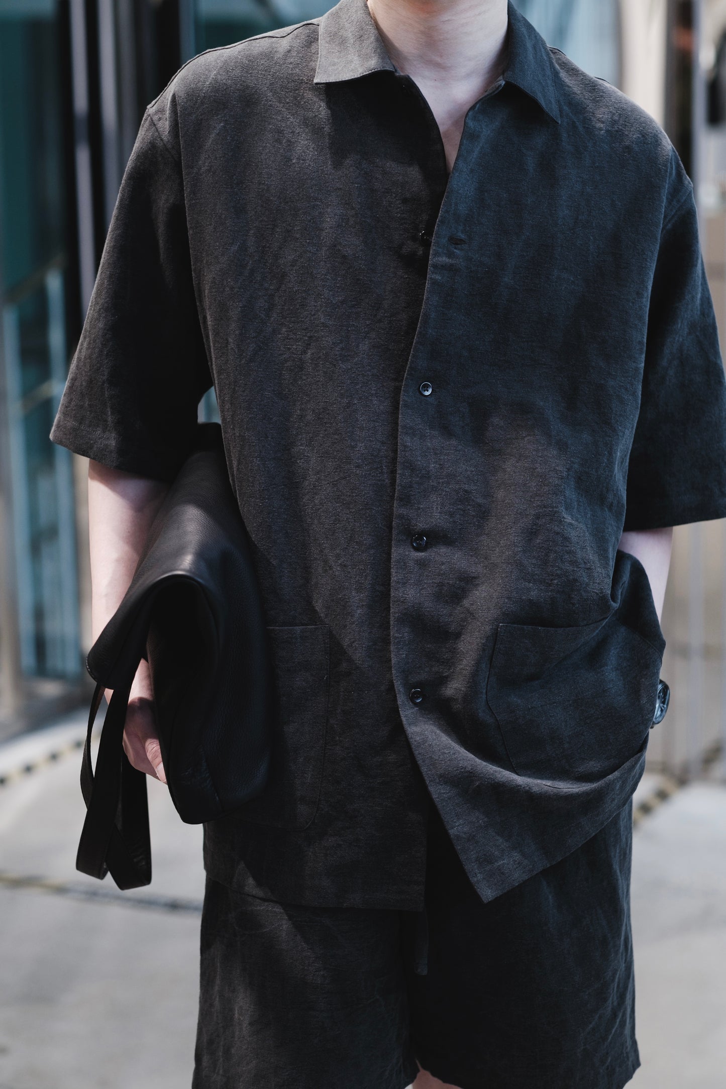 vintage c/l weather / short/s service shirt