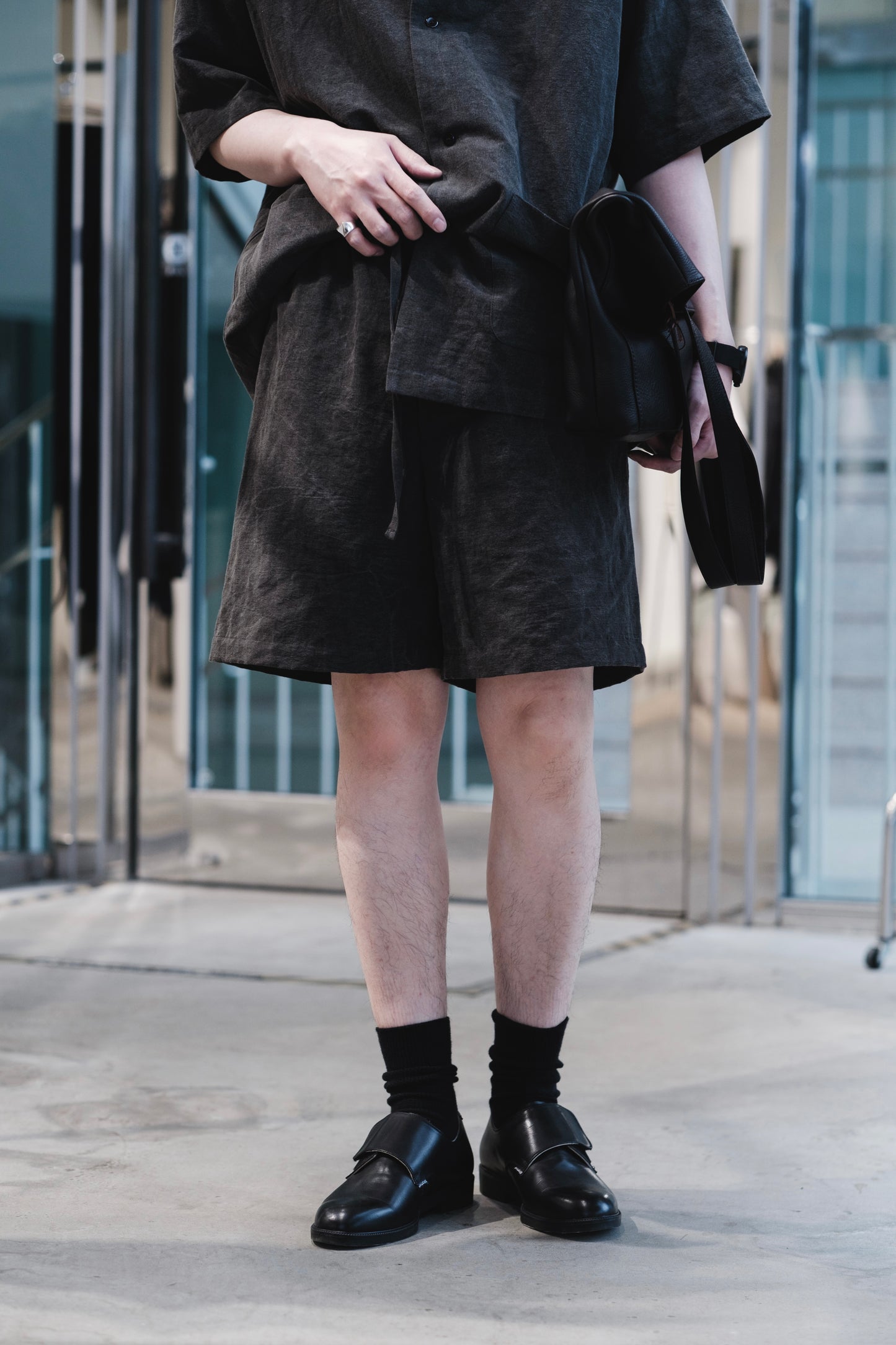 vintage c/l weather / drawstring shorts