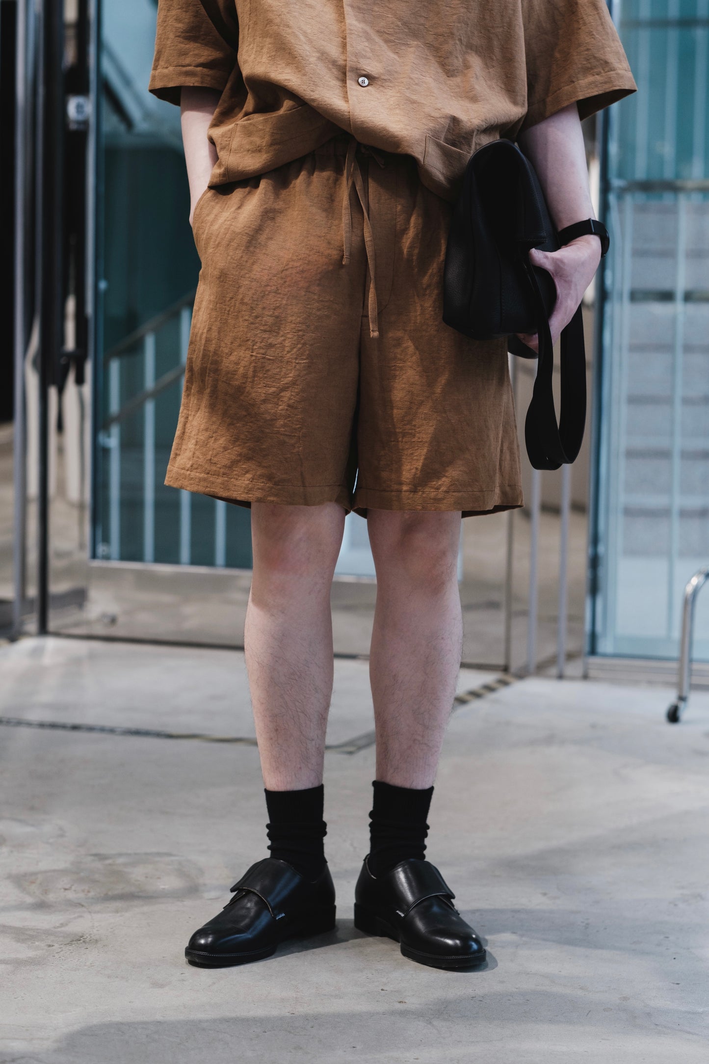 vintage c/l weather / drawstring shorts