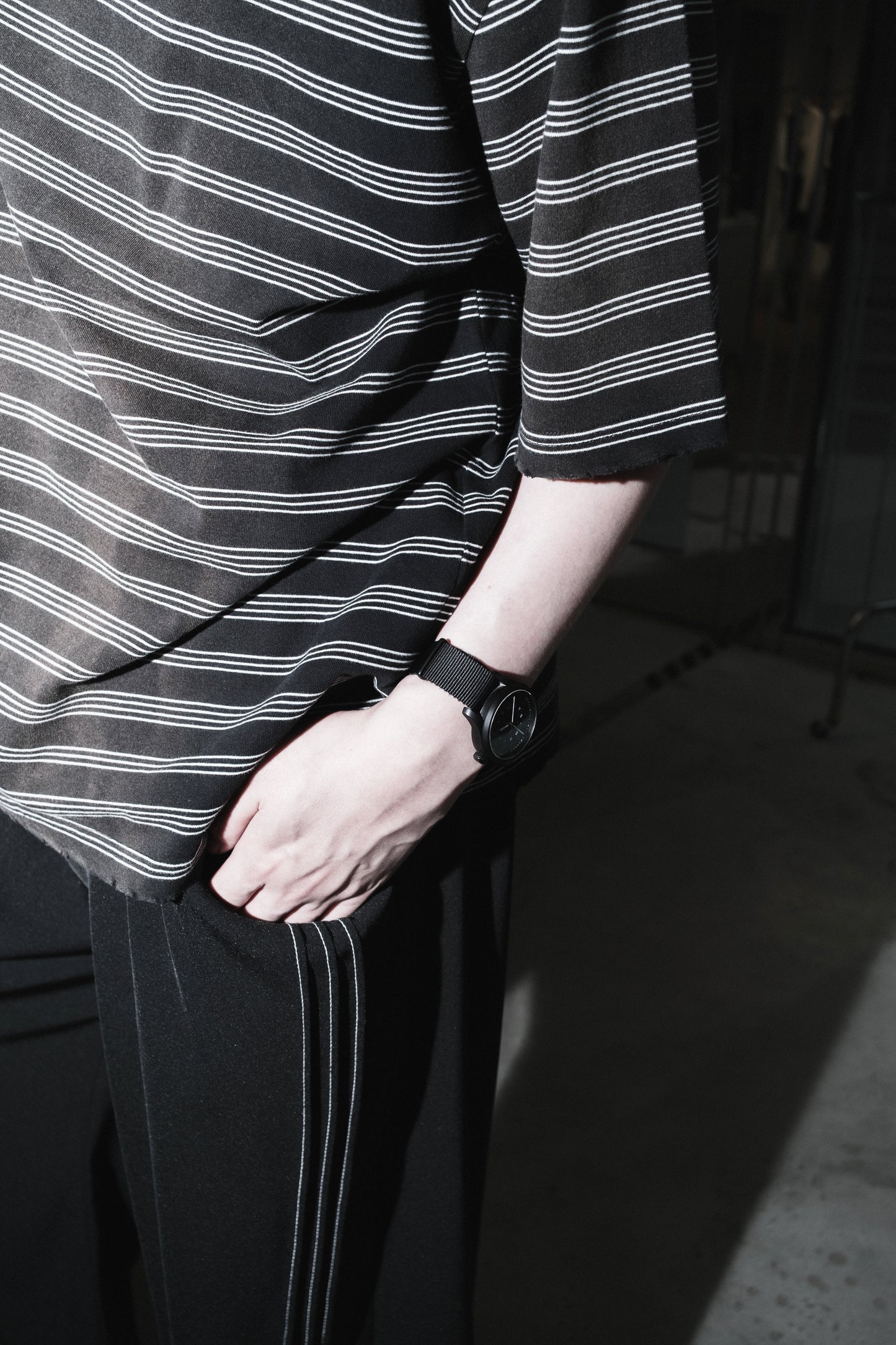 fade border prime-over short-sleeved t-shirt