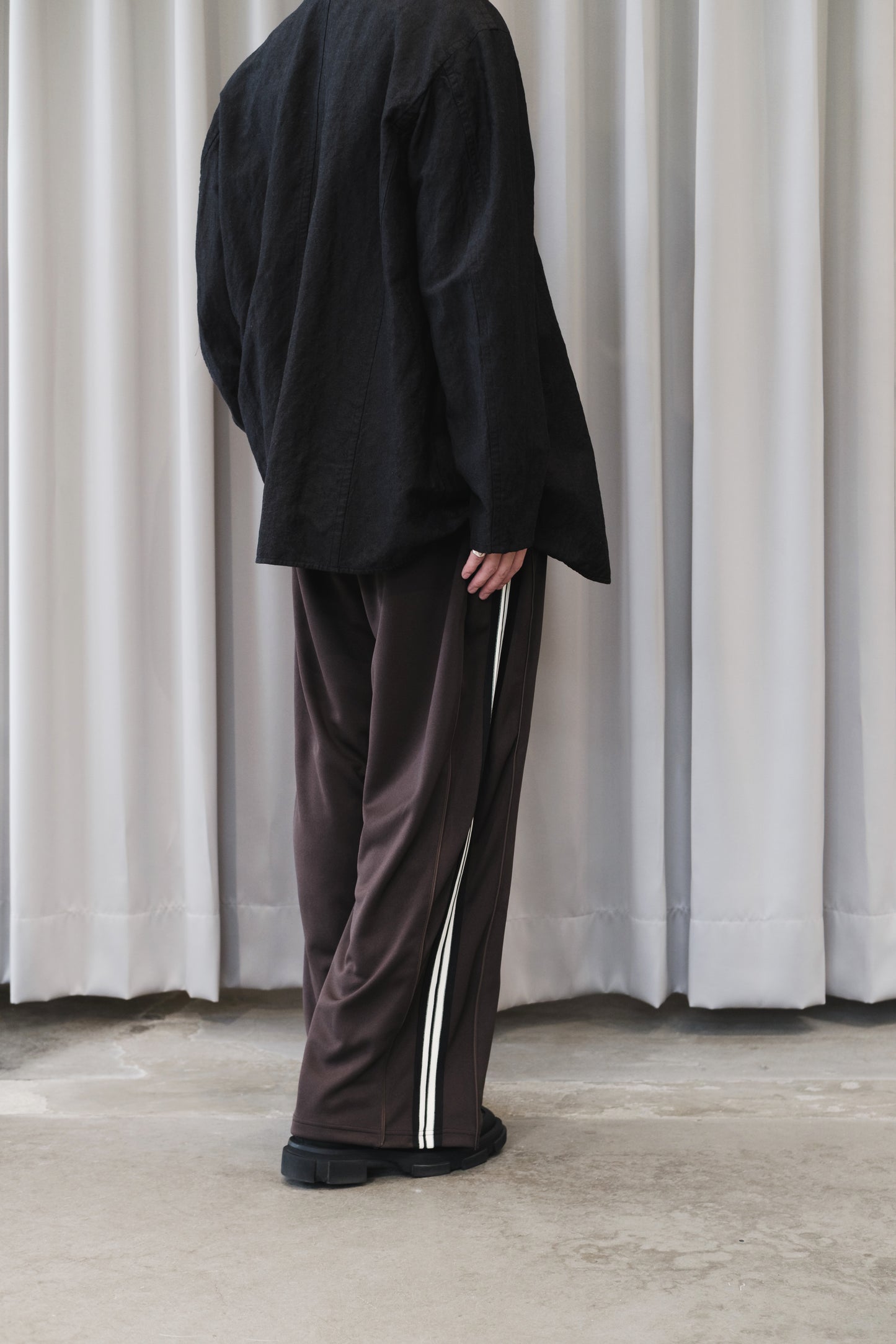 zip-up track pants(unisex)