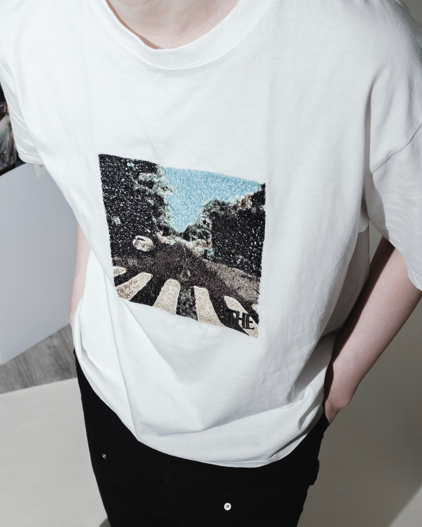 photo emb ss tee