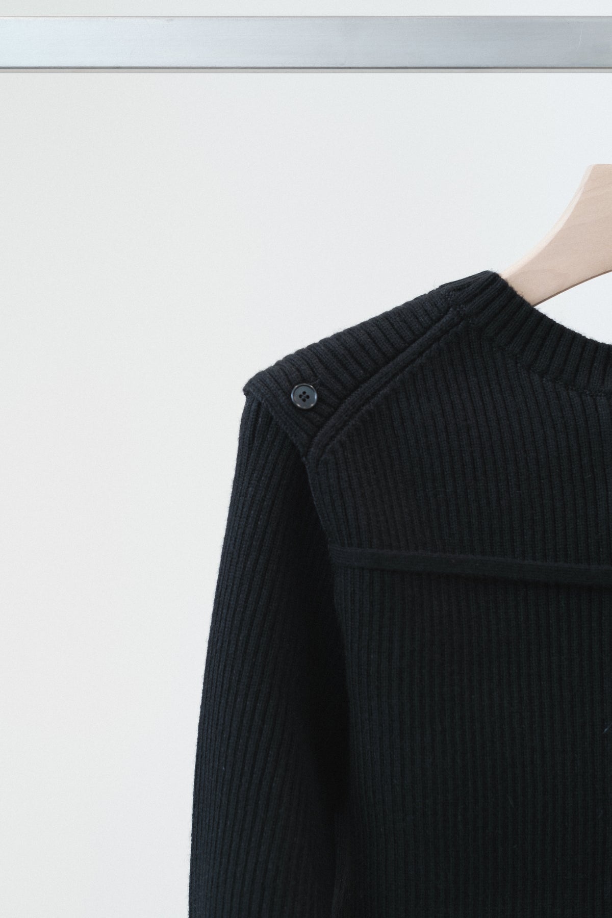 rib 2way slit cardigan