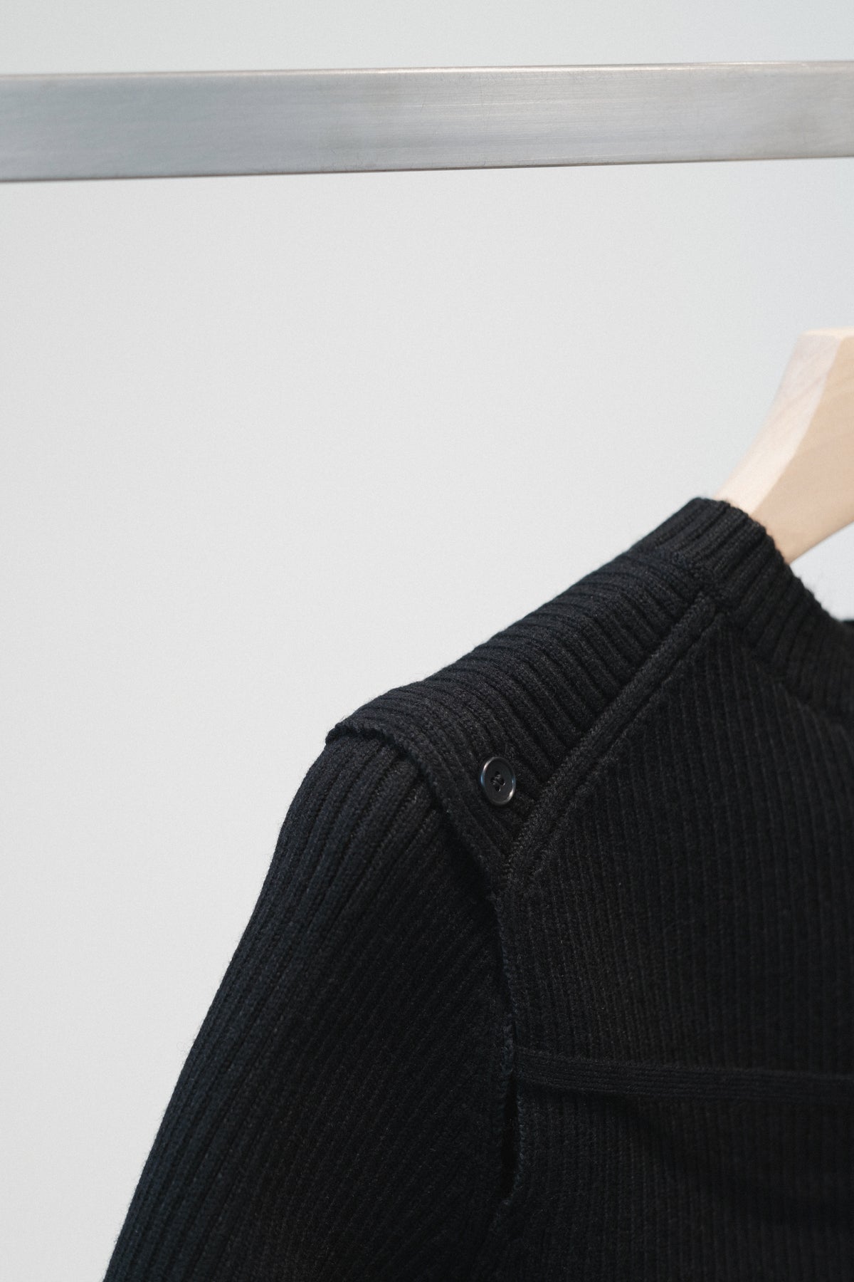 rib 2way slit cardigan