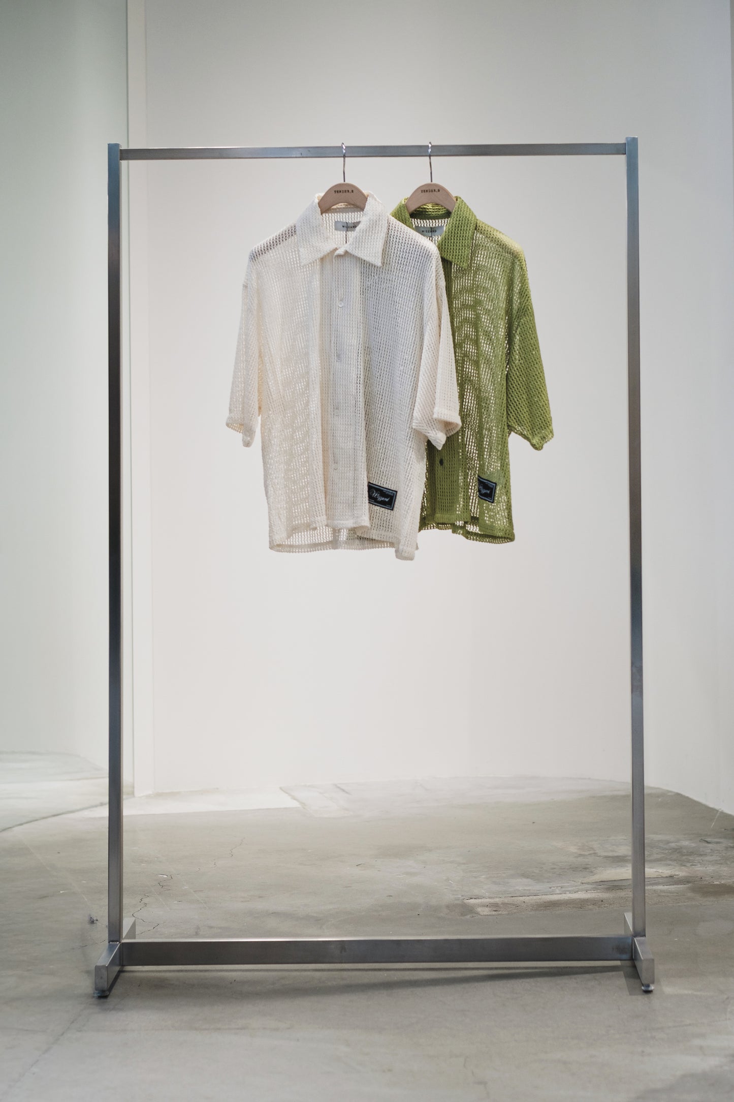mesh fabric shirt
