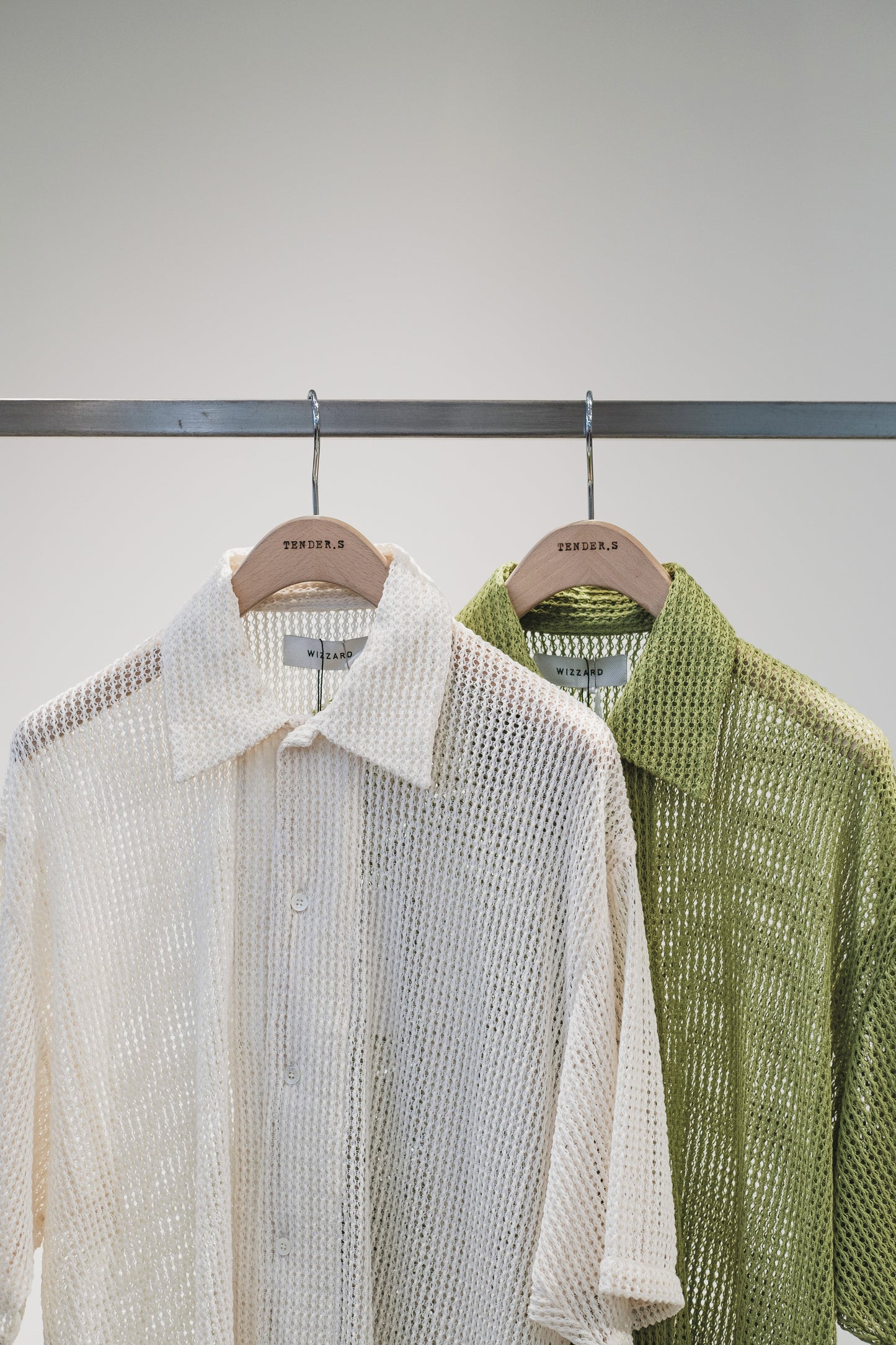 mesh fabric shirt