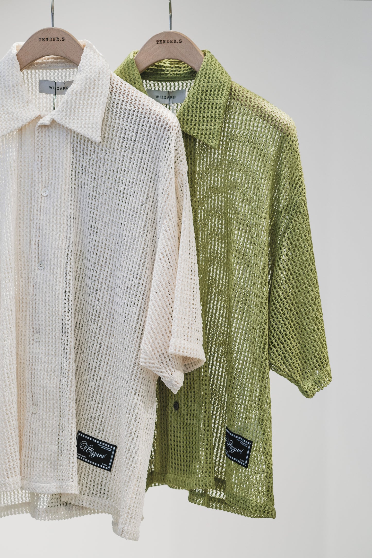 mesh fabric shirt