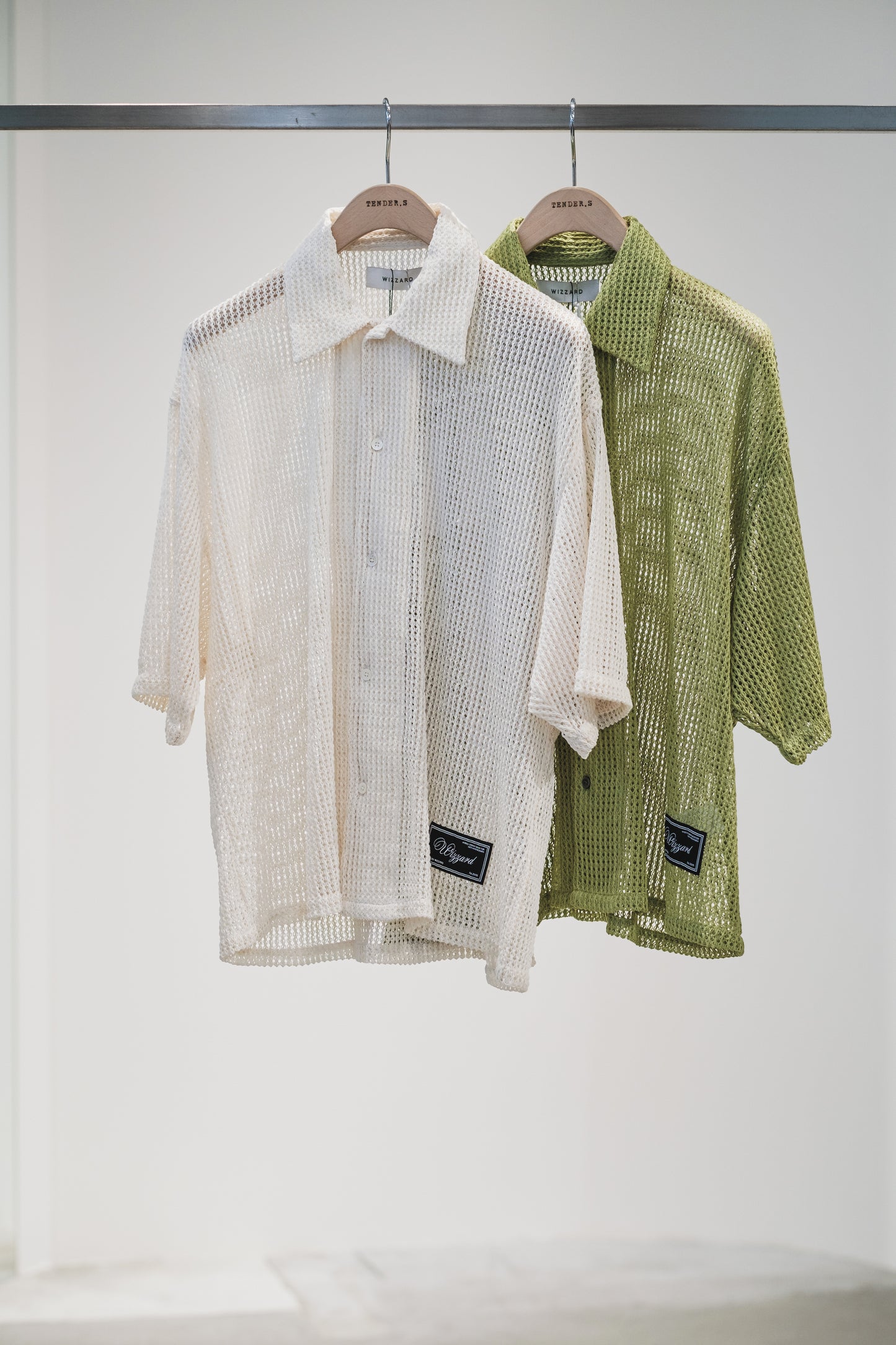 mesh fabric shirt