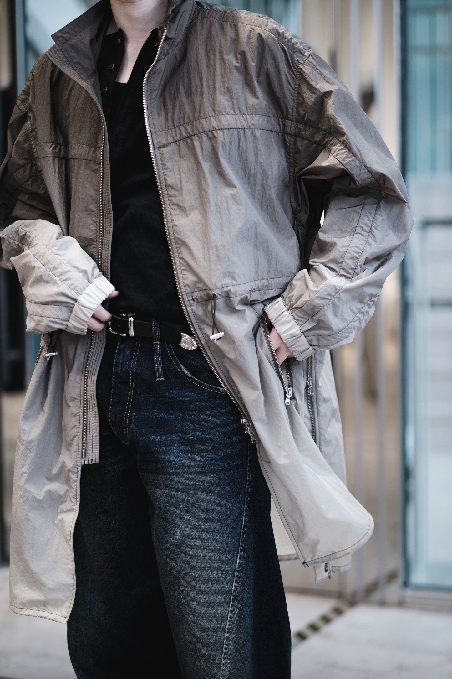 puckering active mods coat