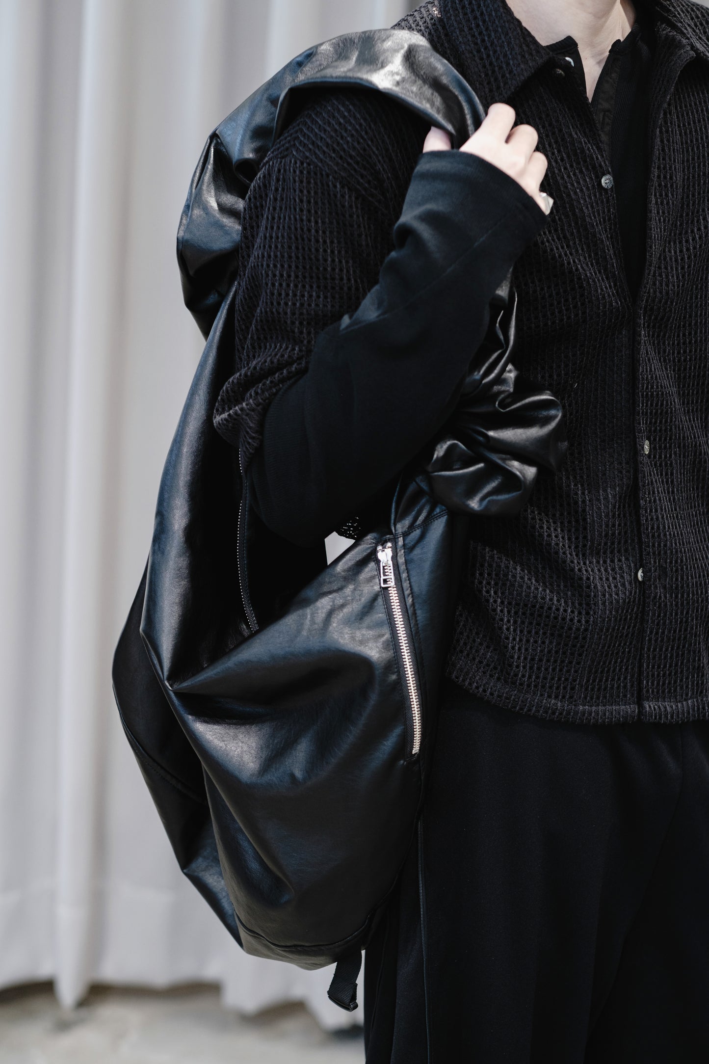 faux leather wave bag