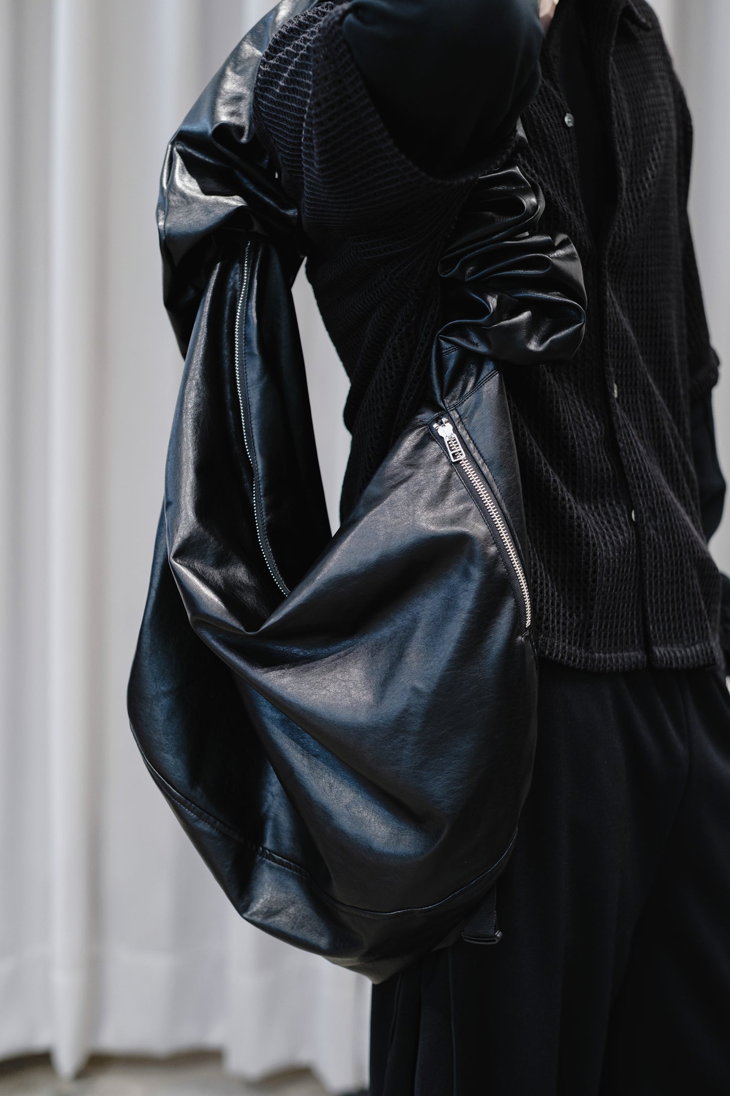 faux leather wave bag