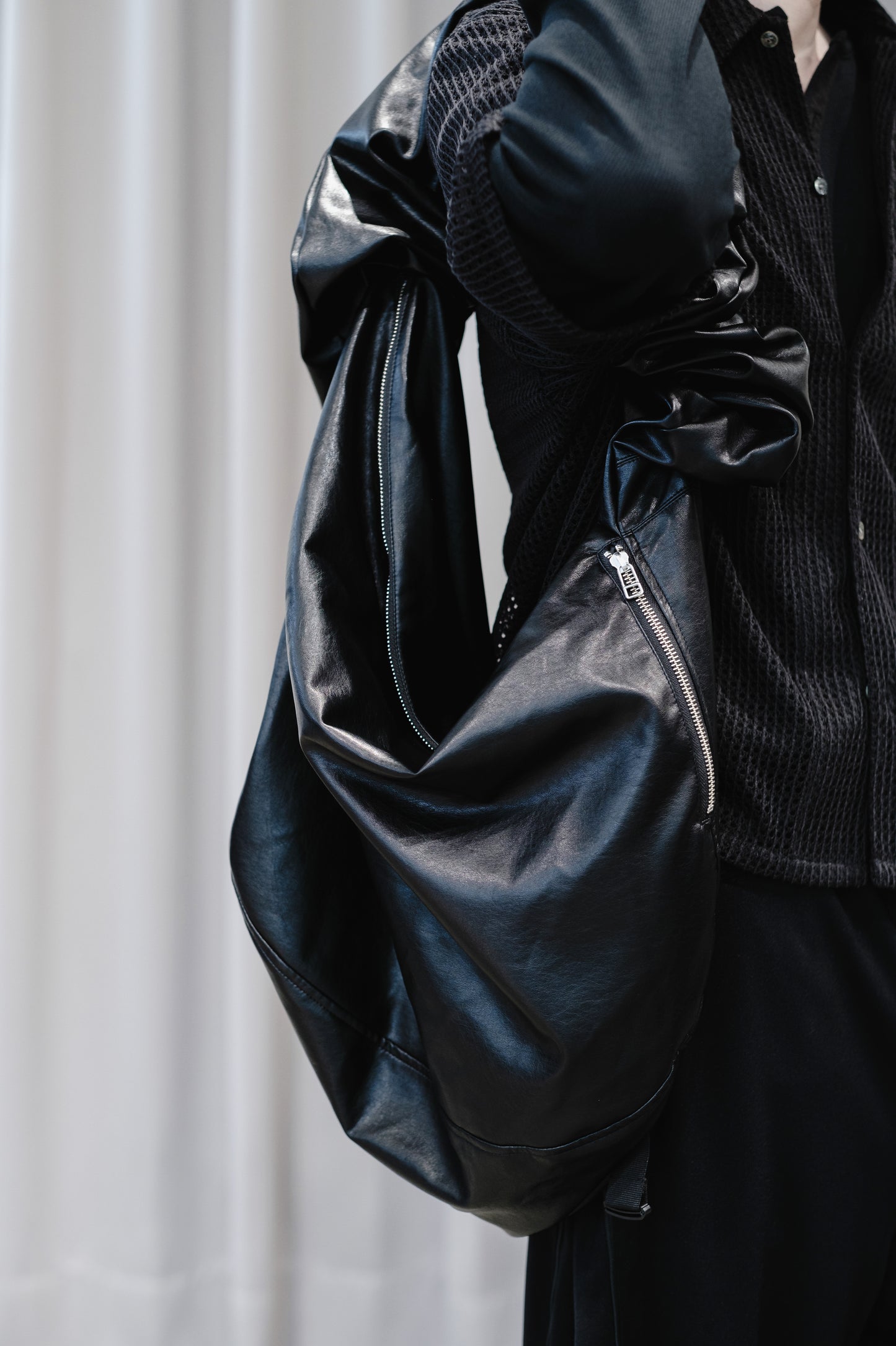 faux leather wave bag
