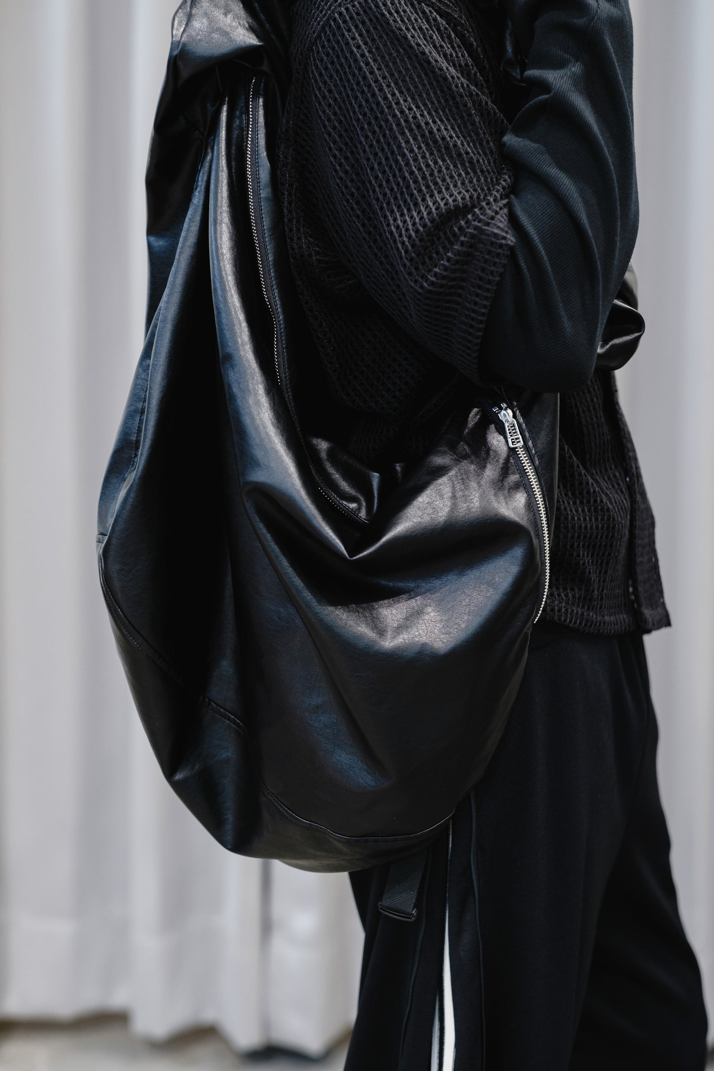 faux leather wave bag