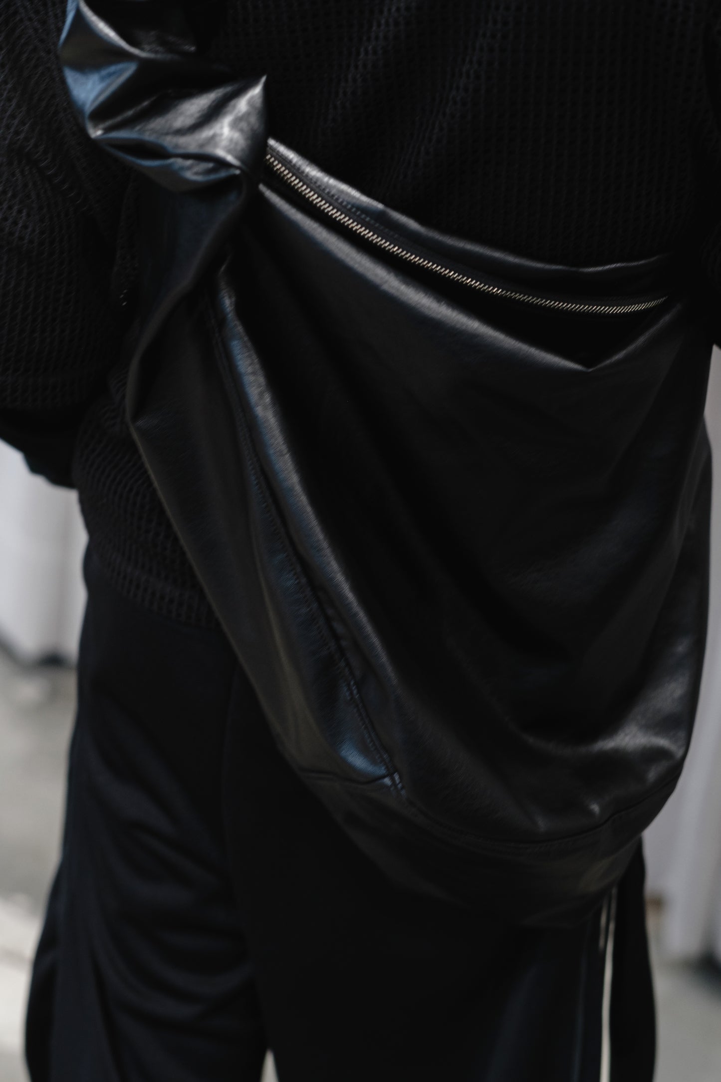 faux leather wave bag