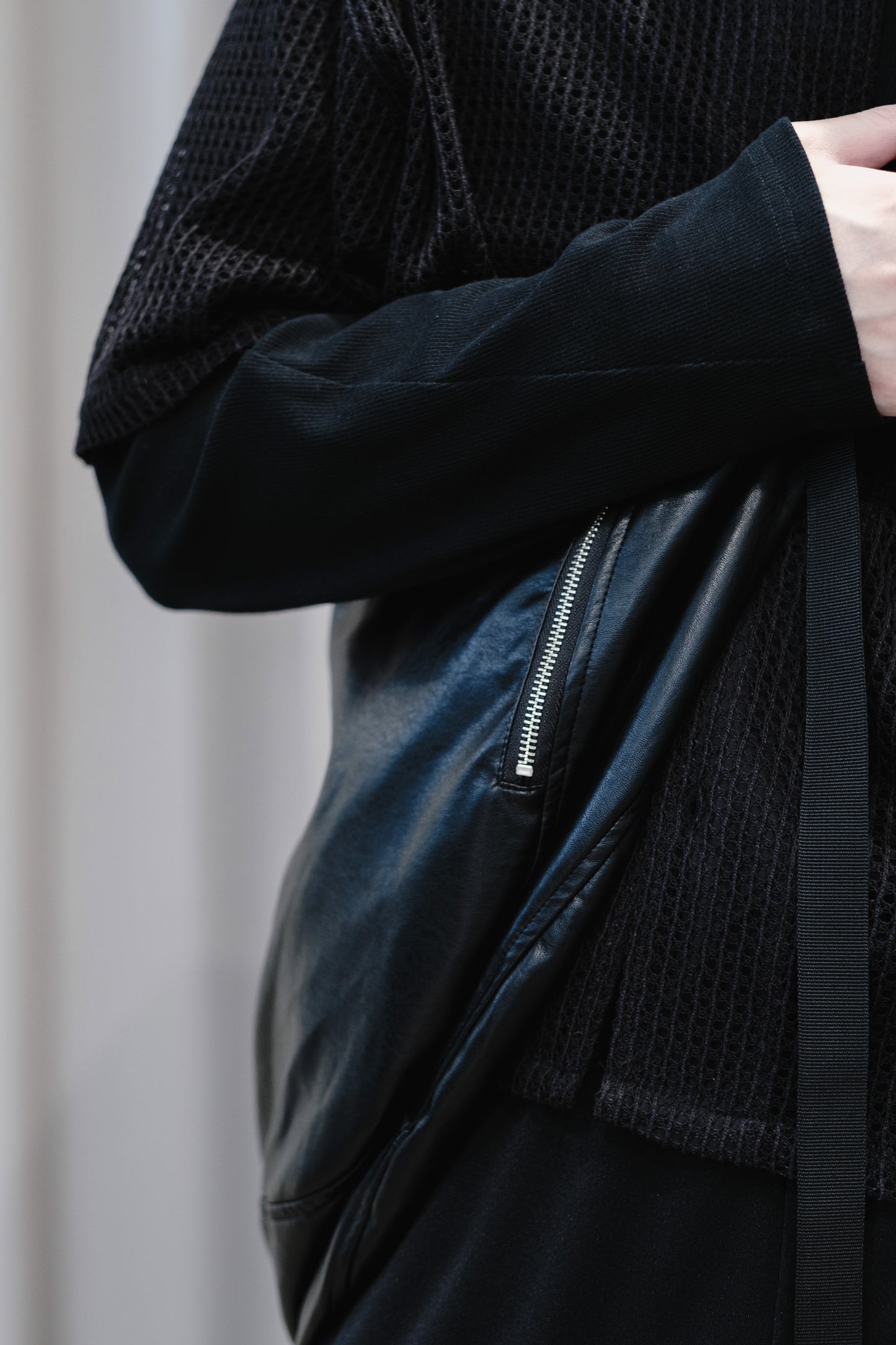 faux leather wave bag